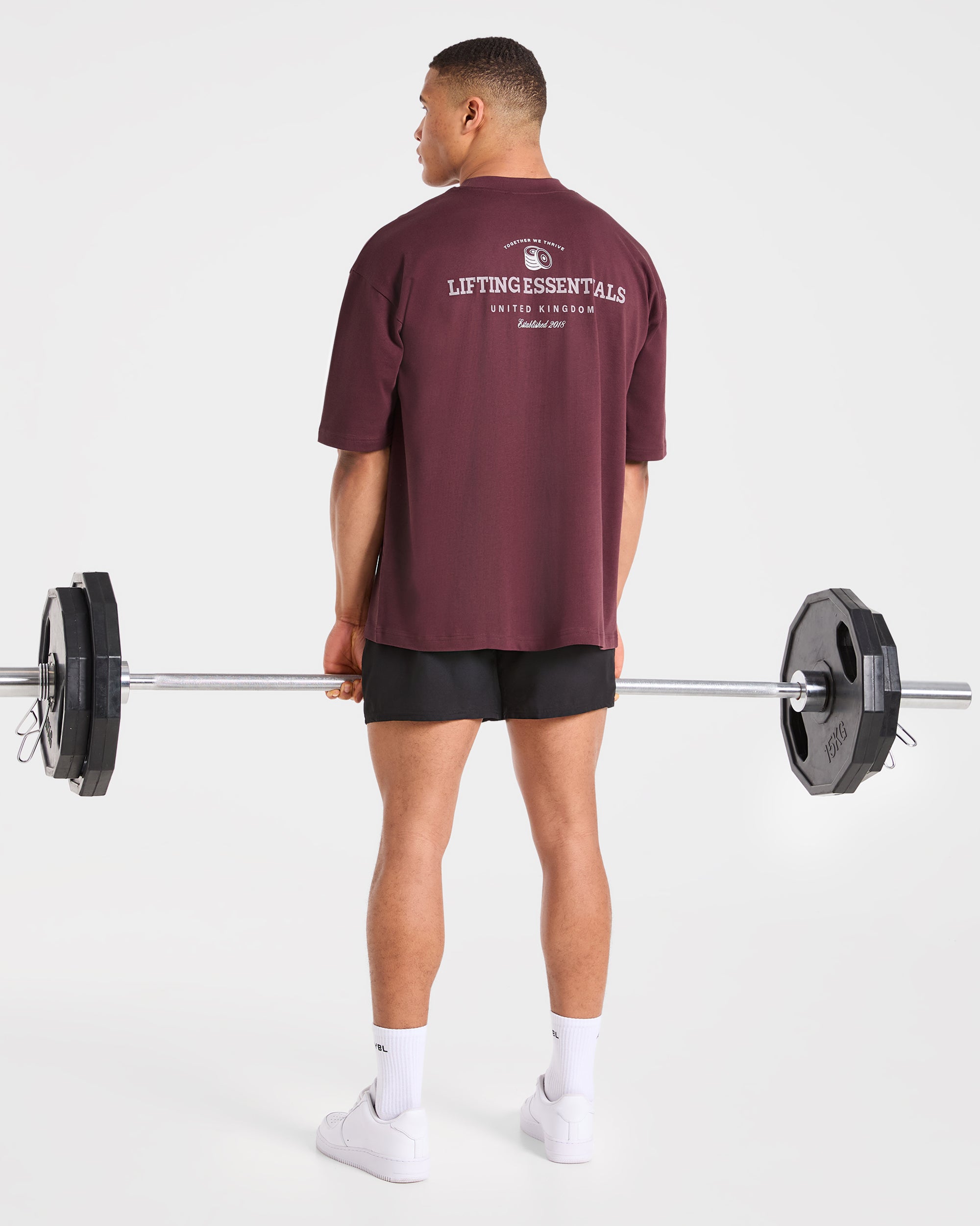 Apex Lifting Essentials Oversized T Shirt - Plum