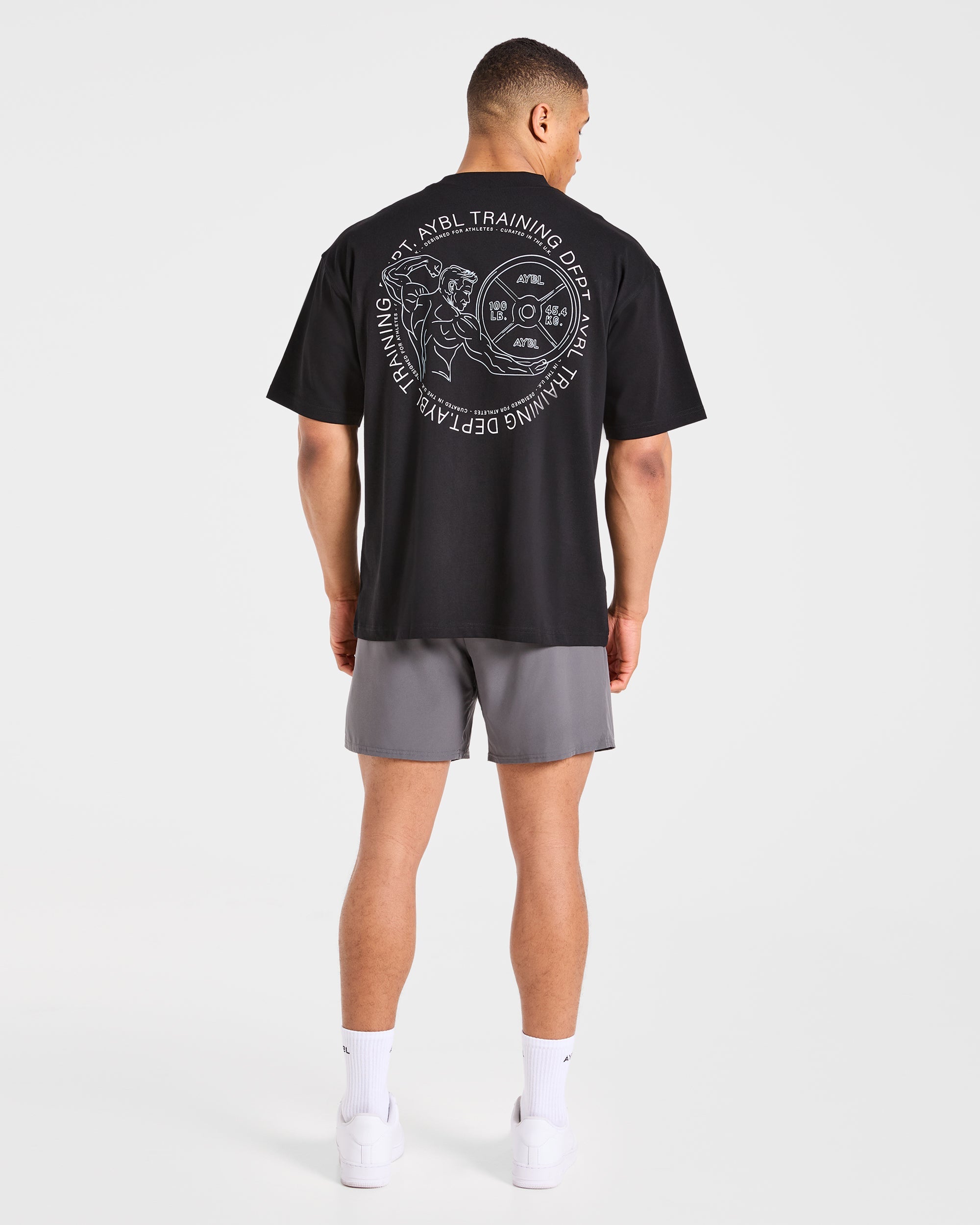 Training Dept. Illustration Oversized T Shirt - Black