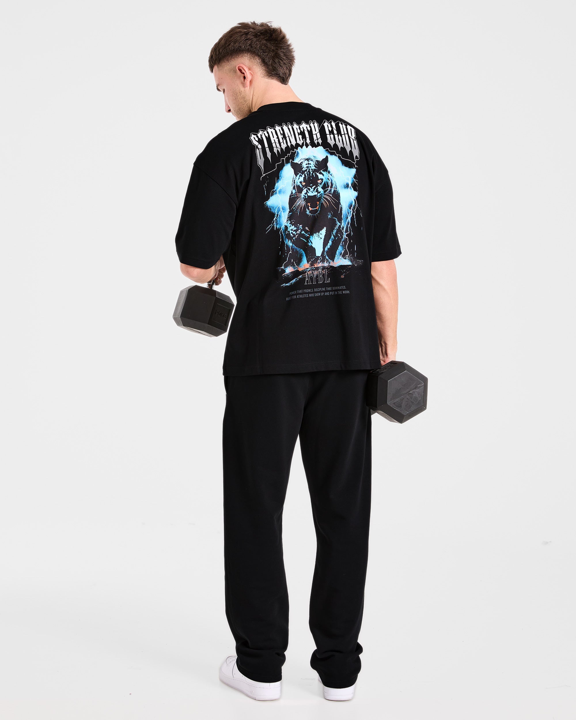 Hunt Your Goals Oversized T Shirt - Black