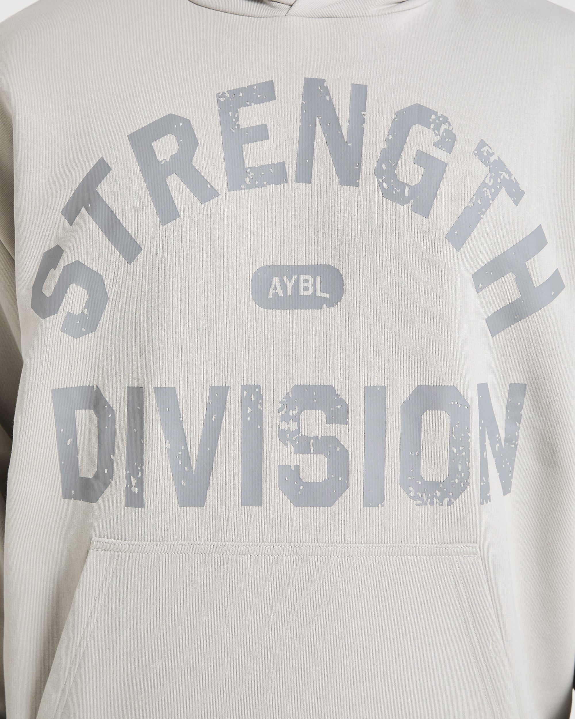 Strength Division Oversized Hoodie - Iced Grey
