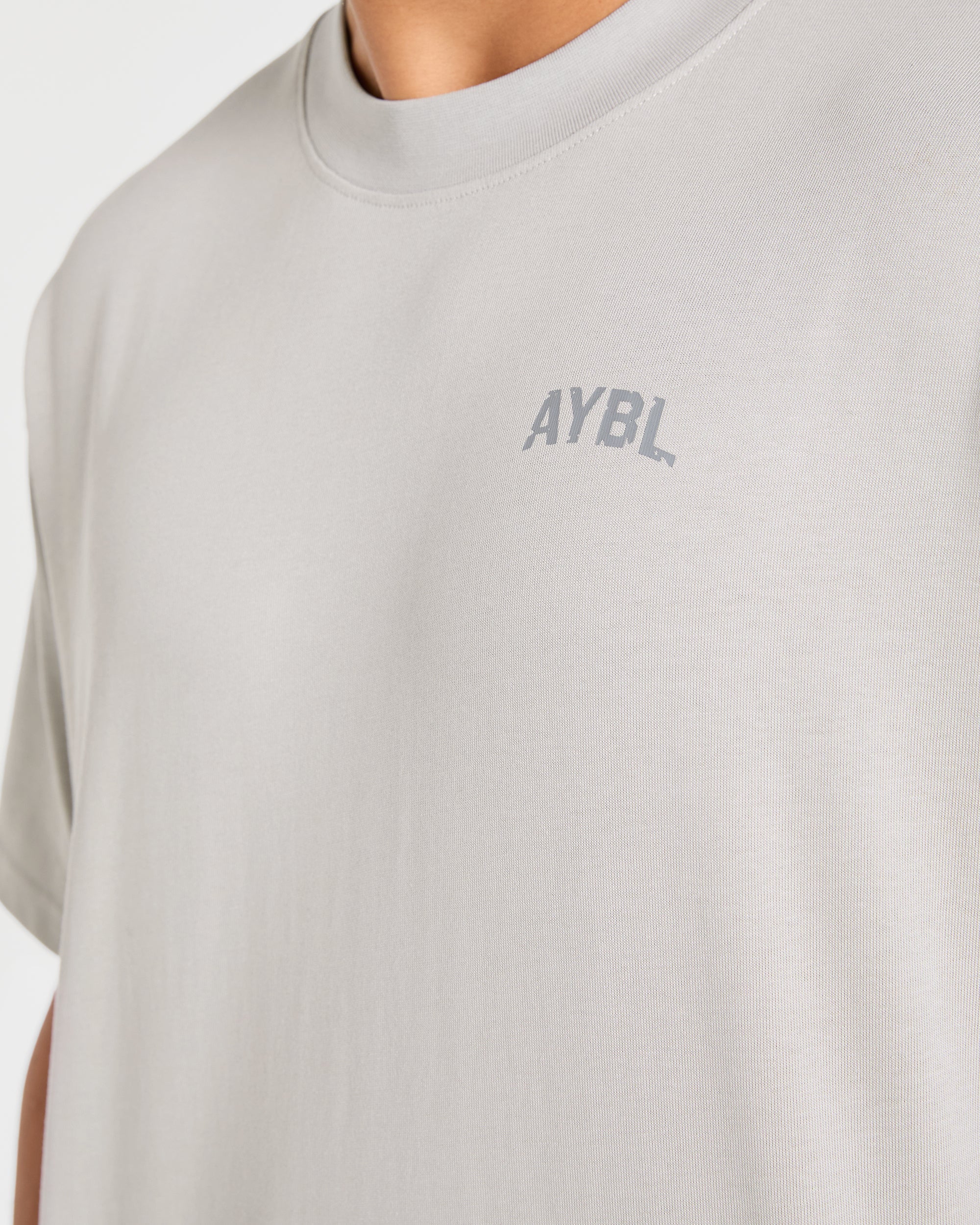 Strength Division Oversized T Shirt - Iced Grey