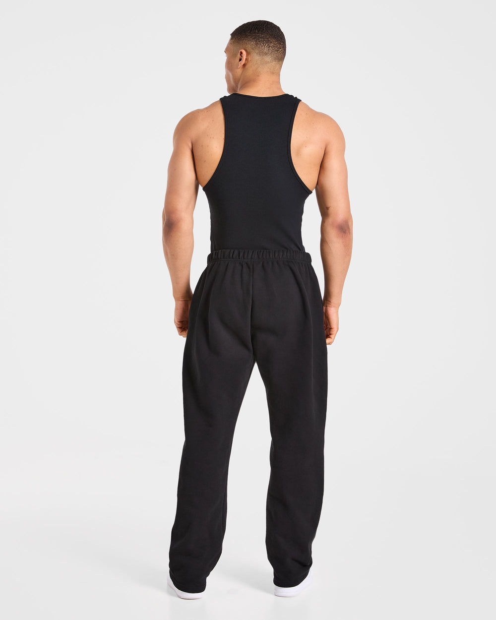 Muscle Ribbed Tank - Black