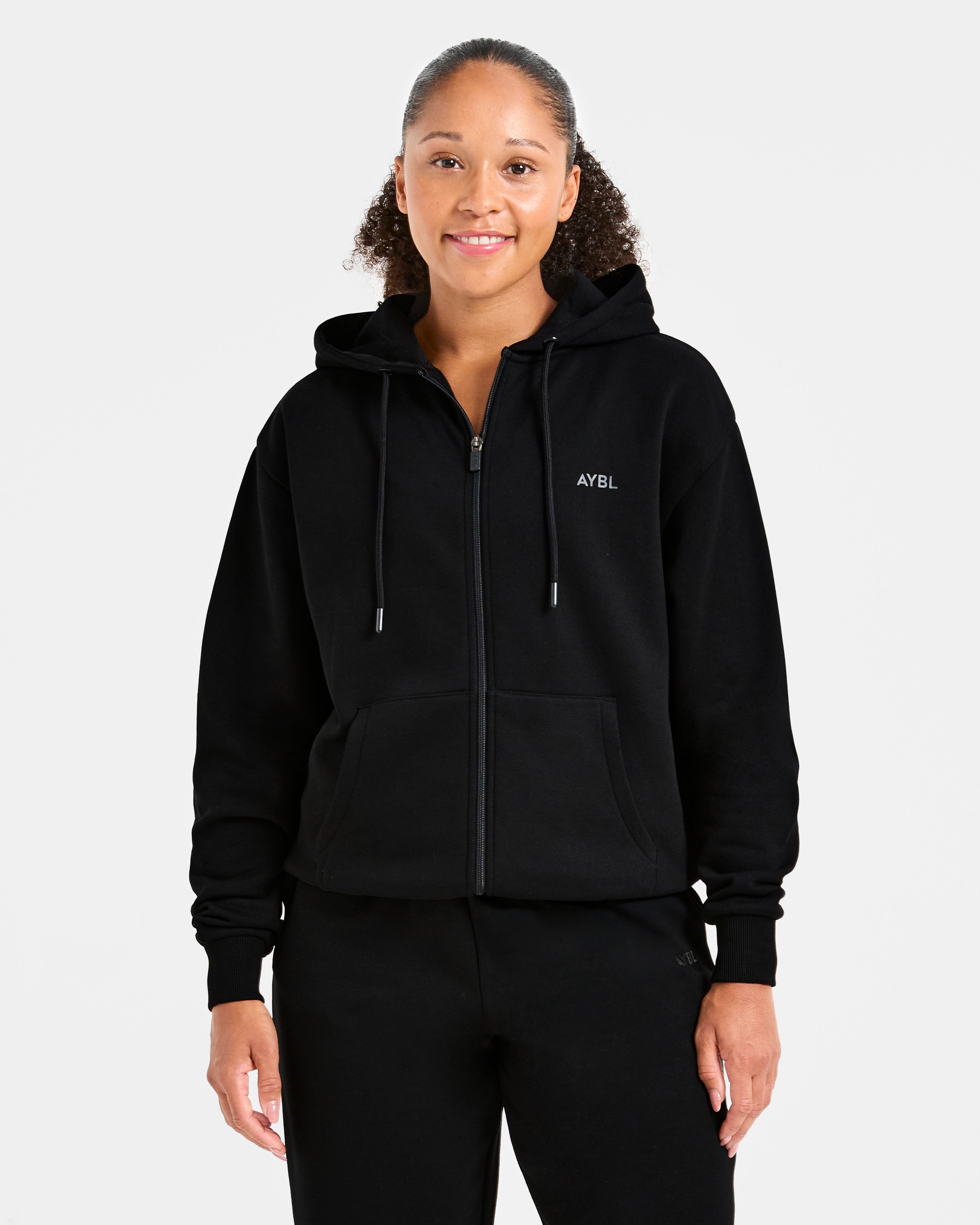 Lifestyle Oversized Zip Up Hoodie - Off White