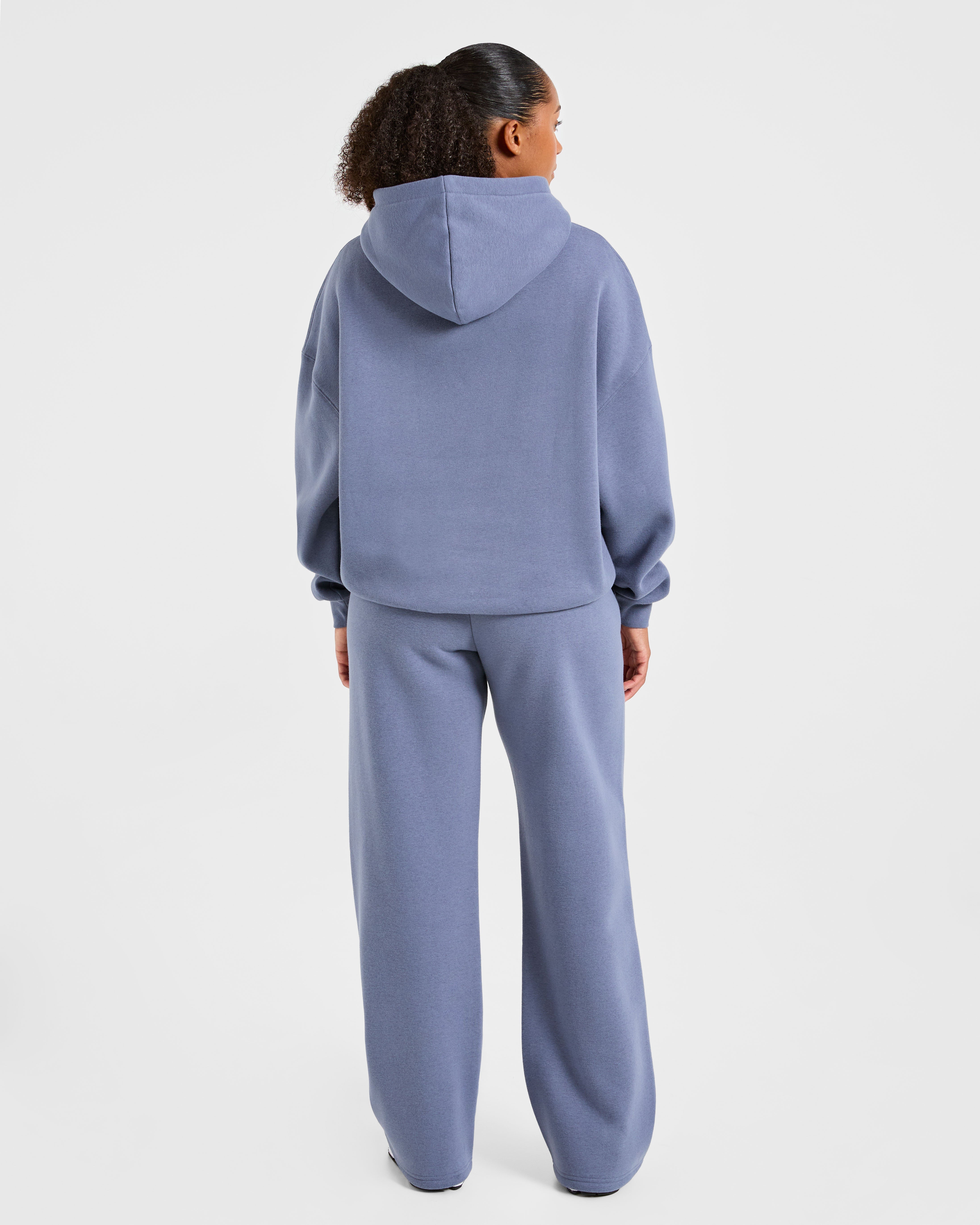 Classic Plush Oversized Hoodie - Slate