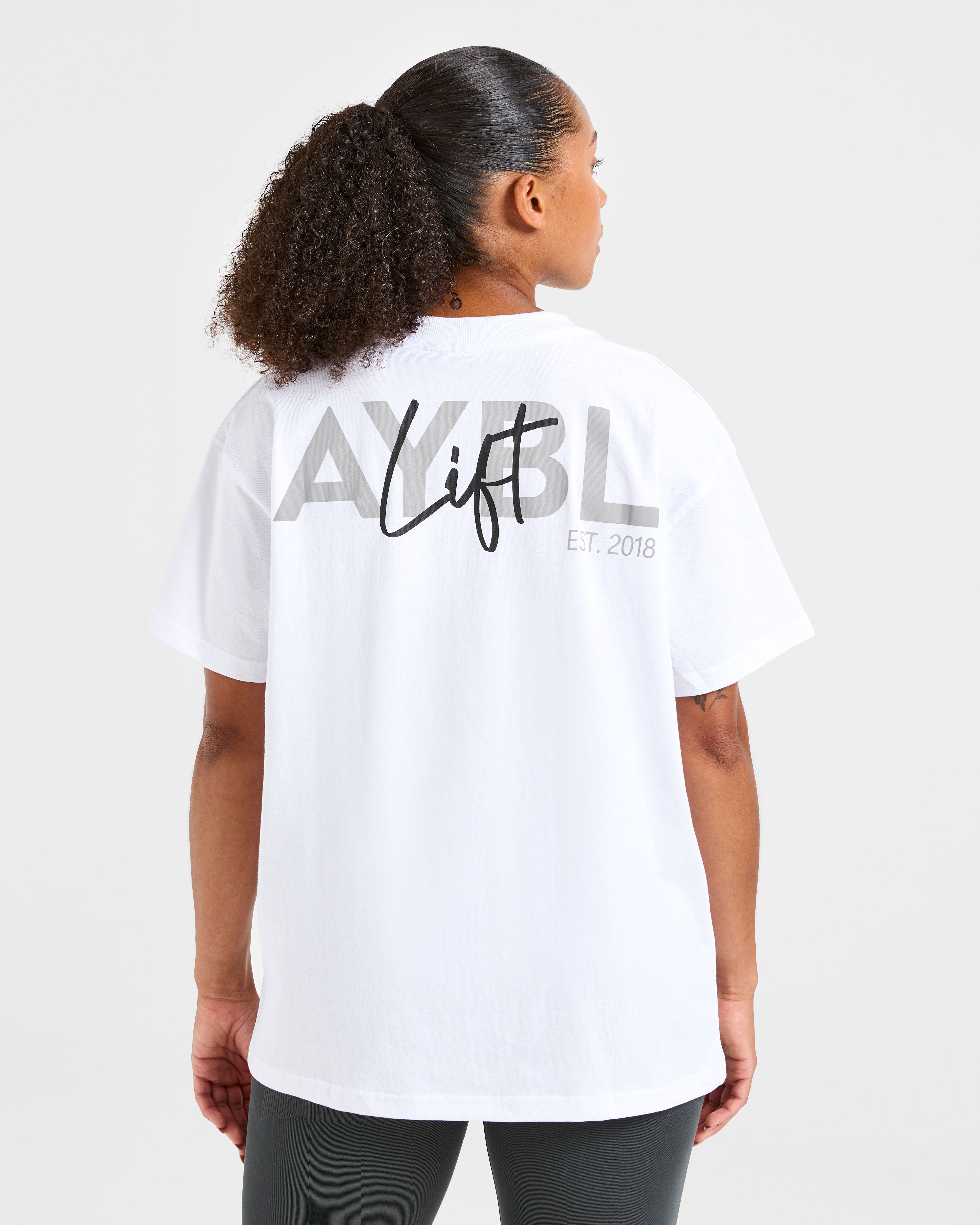 Lift Graphic Oversized T Shirt - Baby Blue