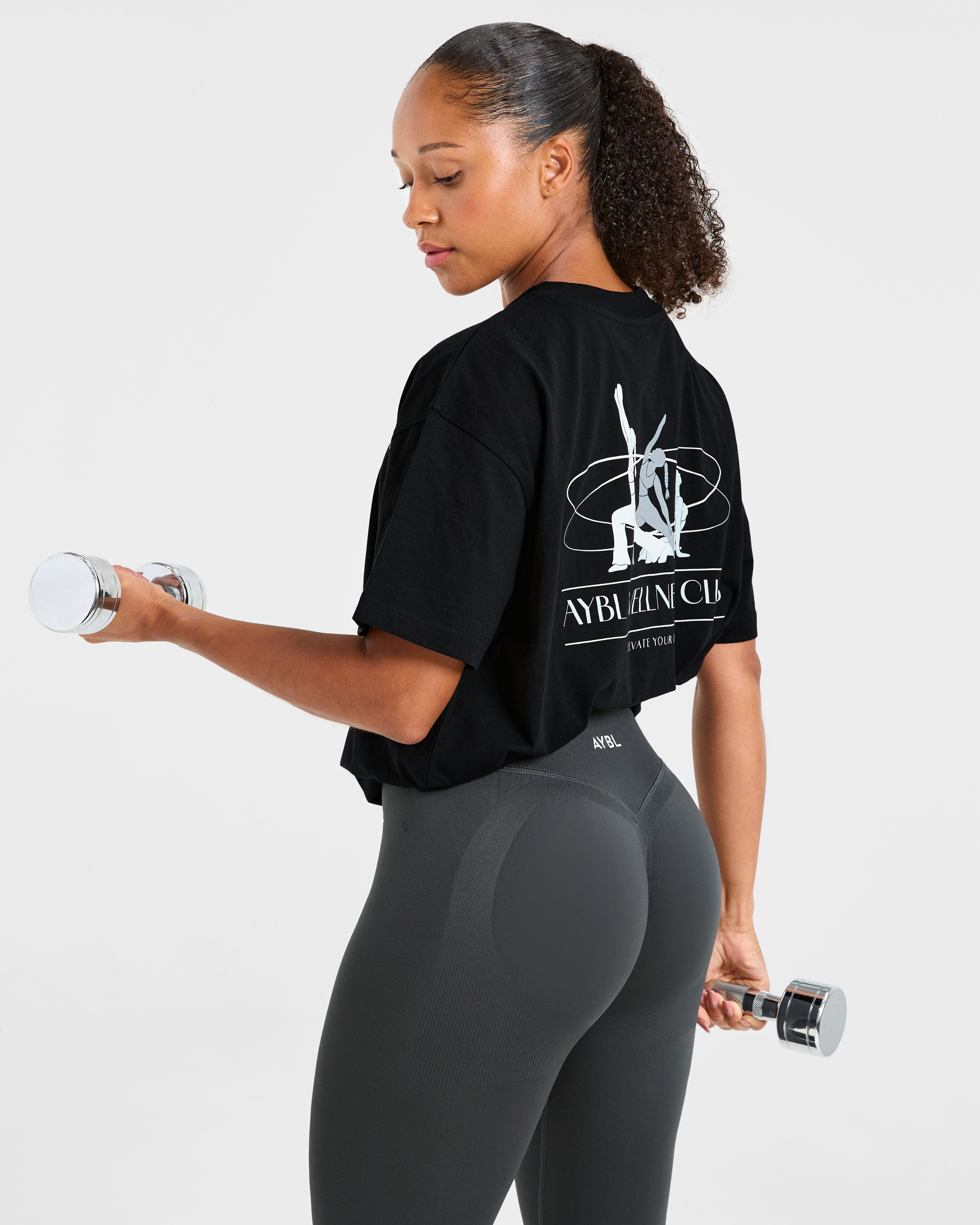 AYBL Wellness Oversized T Shirt - Black
