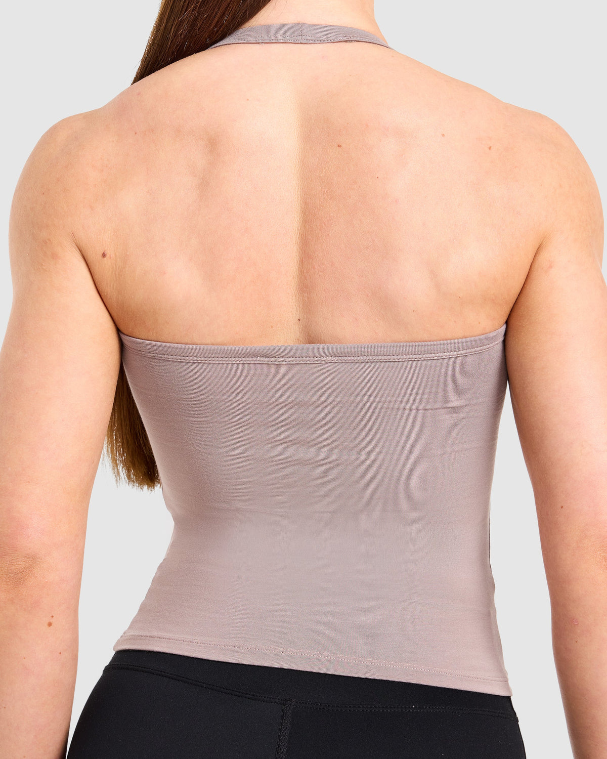 Ease Halterneck Top - Warm Taupe