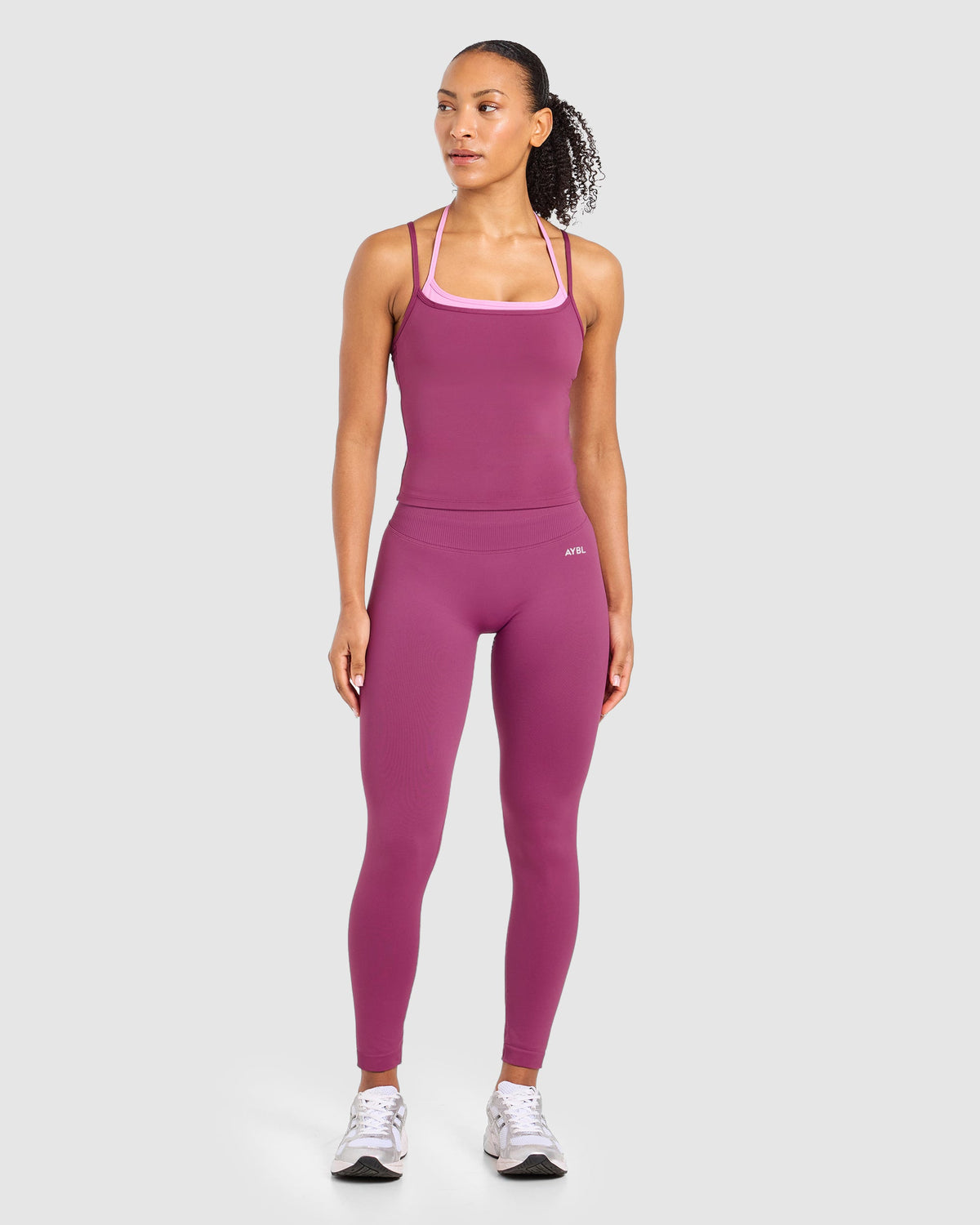 Double Layered Tank Top - Dusky Rose