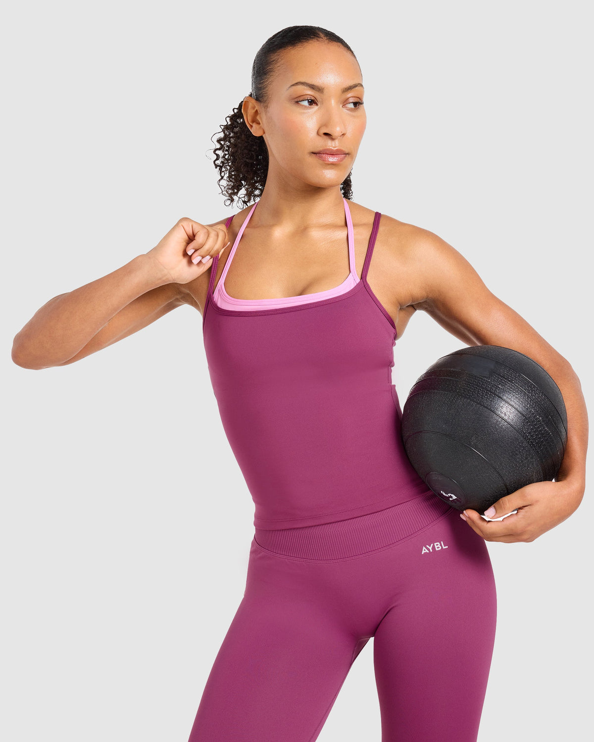 Double Layered Tank Top - Dusky Rose