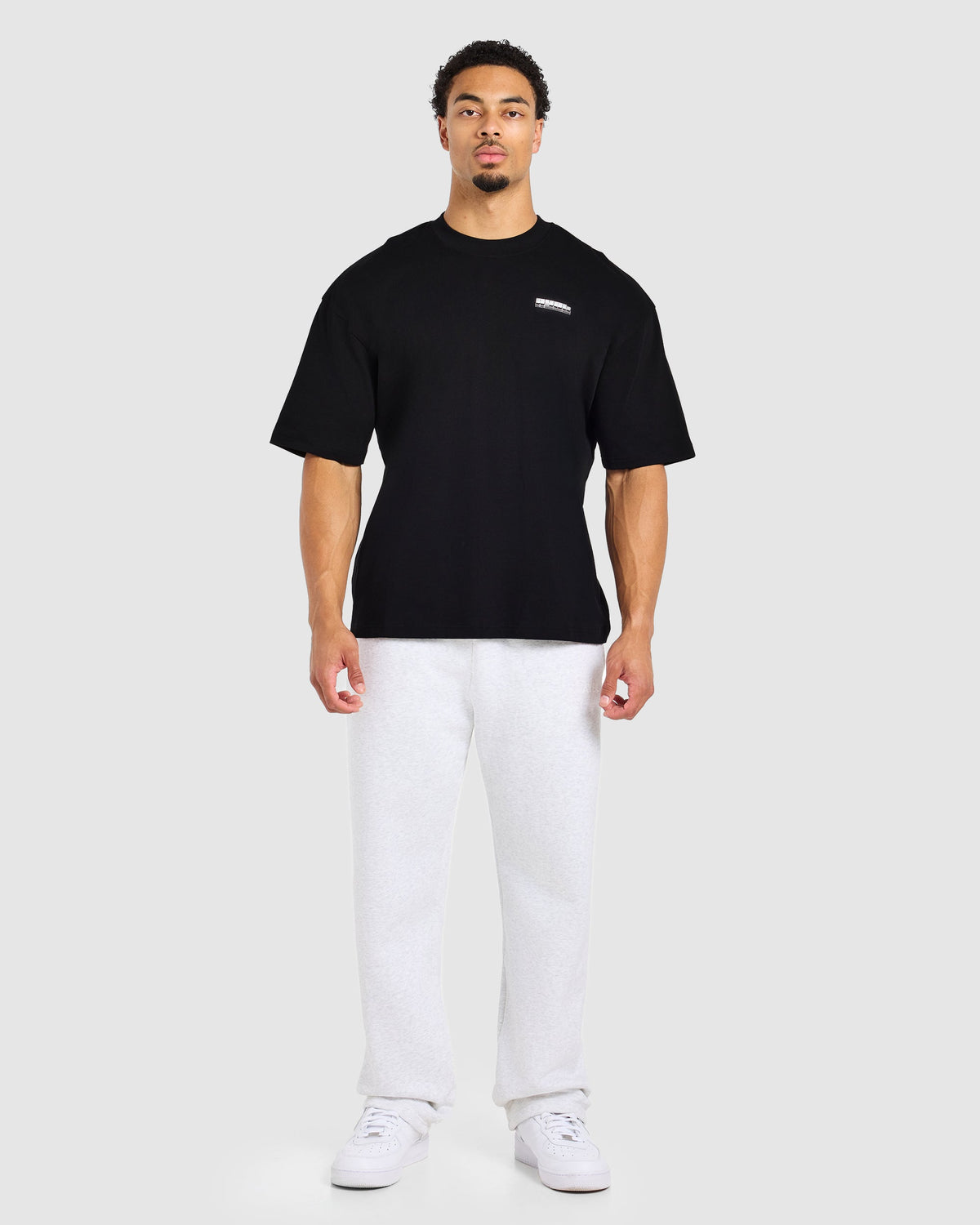 Anime Bench Press Oversized T Shirt - Black