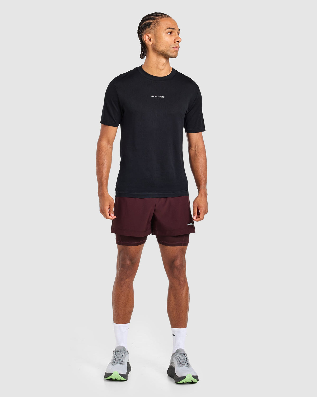 Run 2 in 1 Shorts - Dark Burgundy