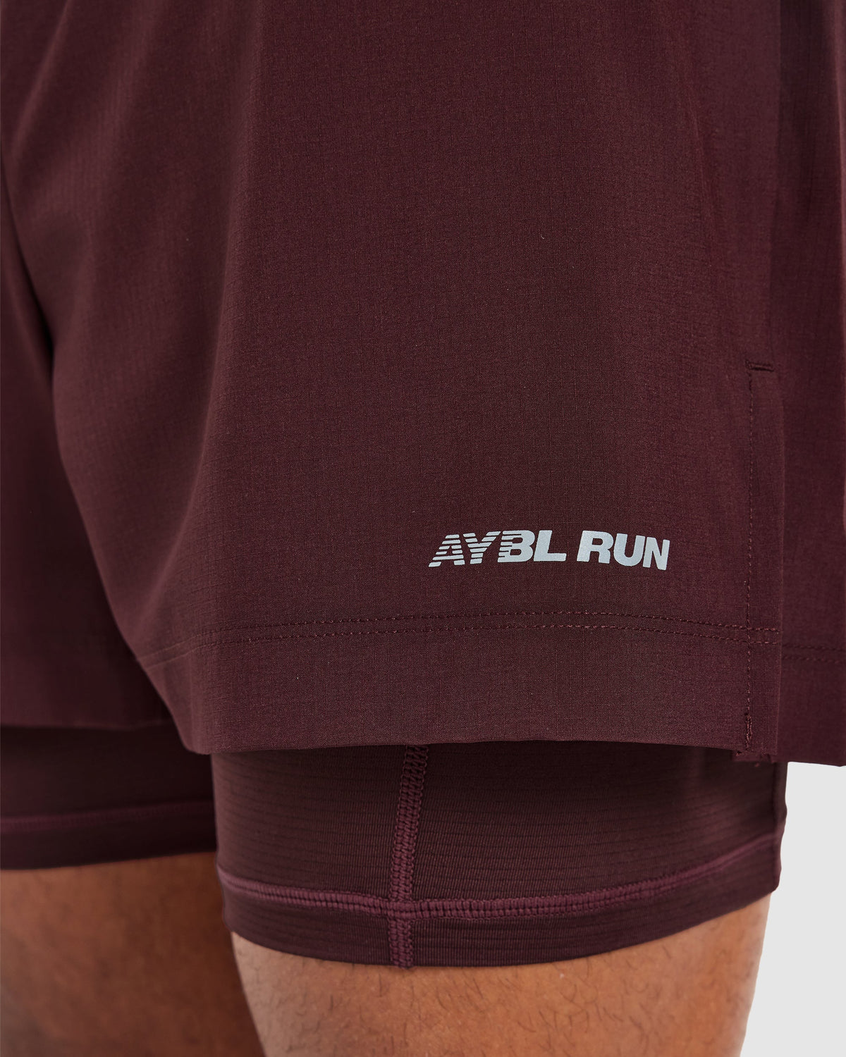 Run 2 in 1 Shorts - Dark Burgundy