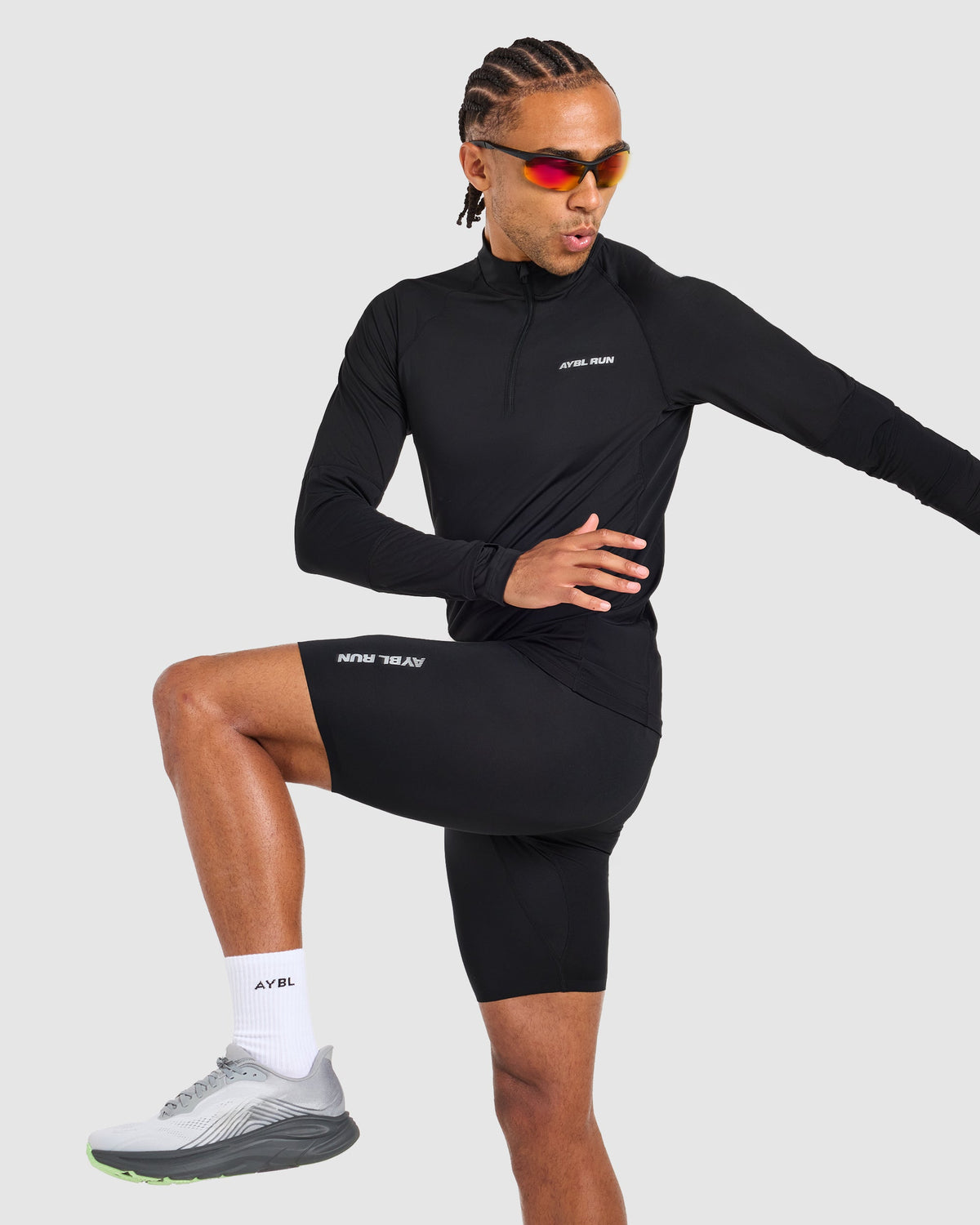 Run 1/4 Zip Pullover - Black