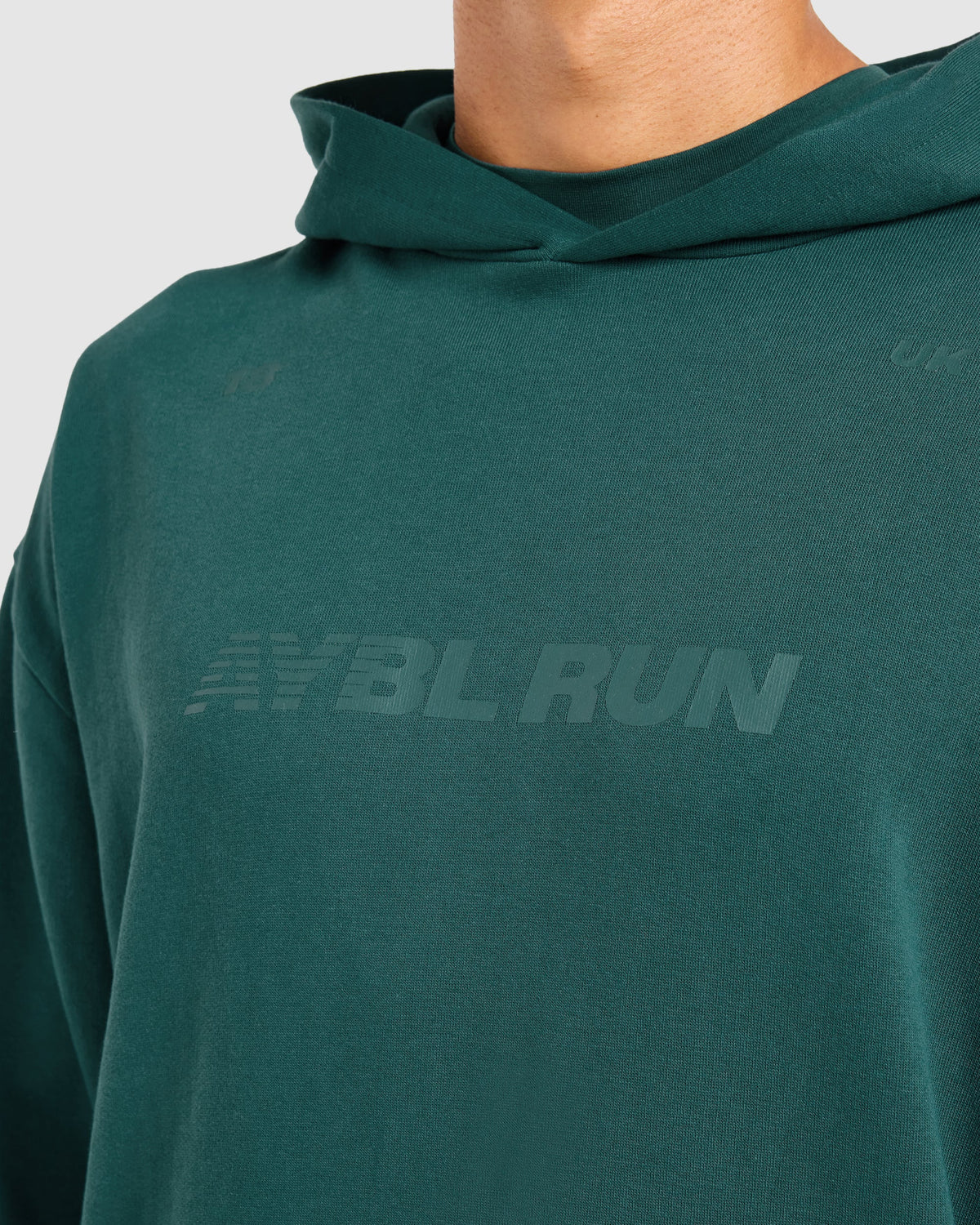 Run Graphic Hoodie - Dark Teal