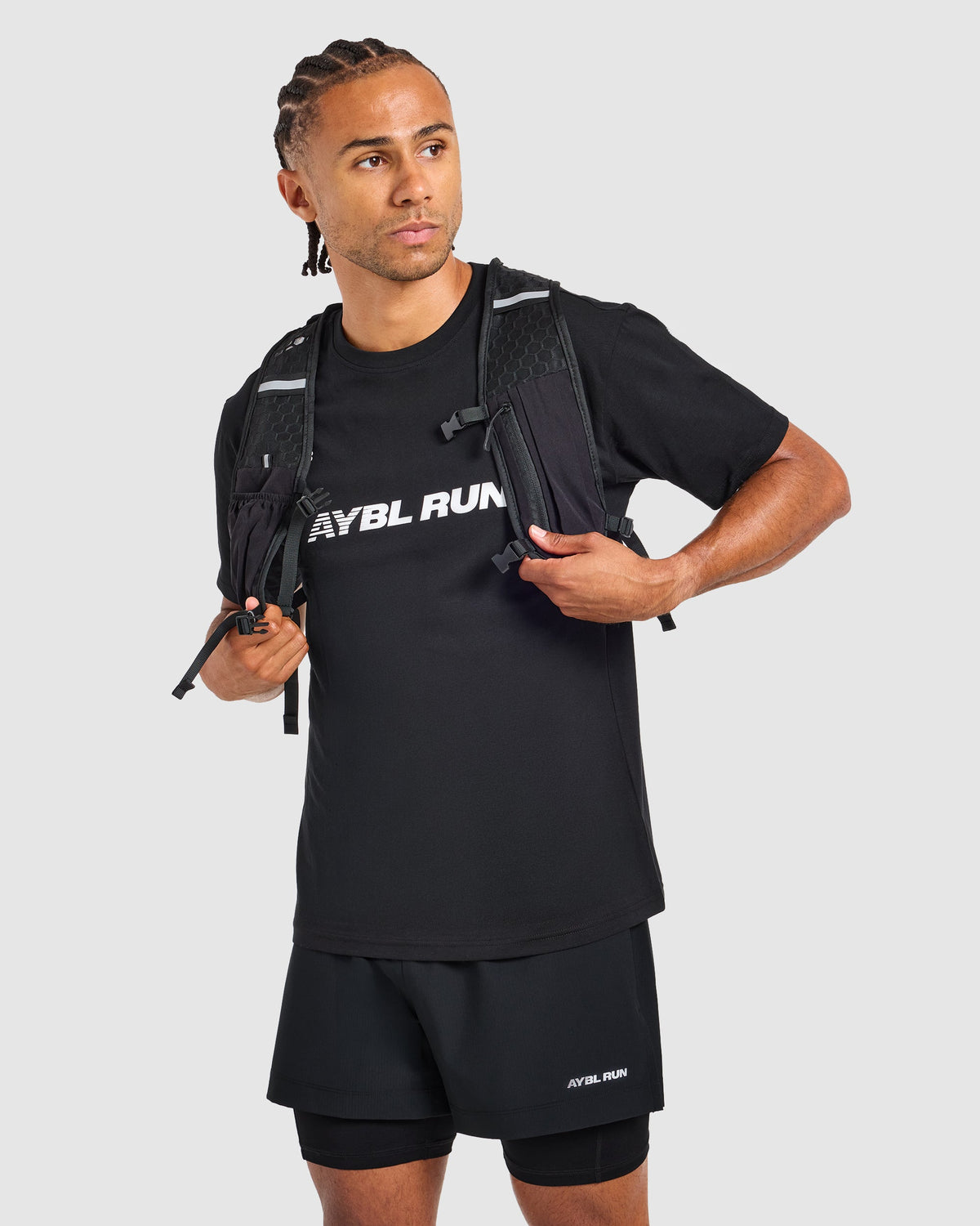 Run Graphic T Shirt - Black