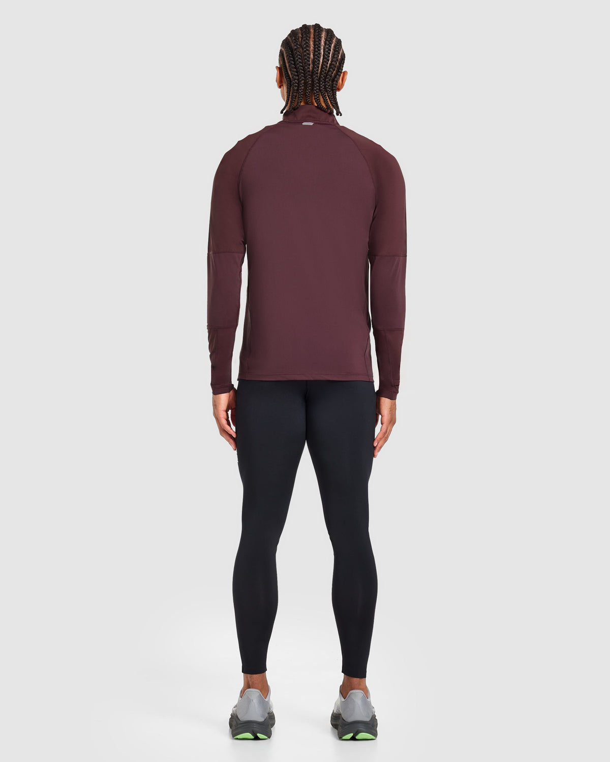 Run 1/4 Zip Pullover - Dark Burgundy