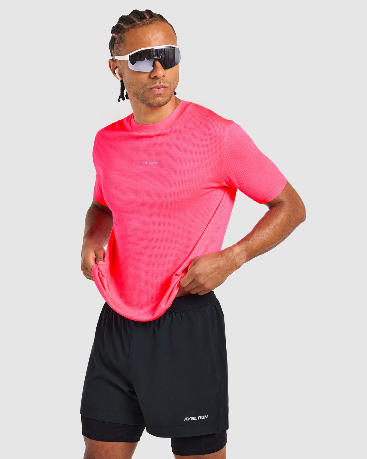 Run Seamless T Shirt - Neon Pink