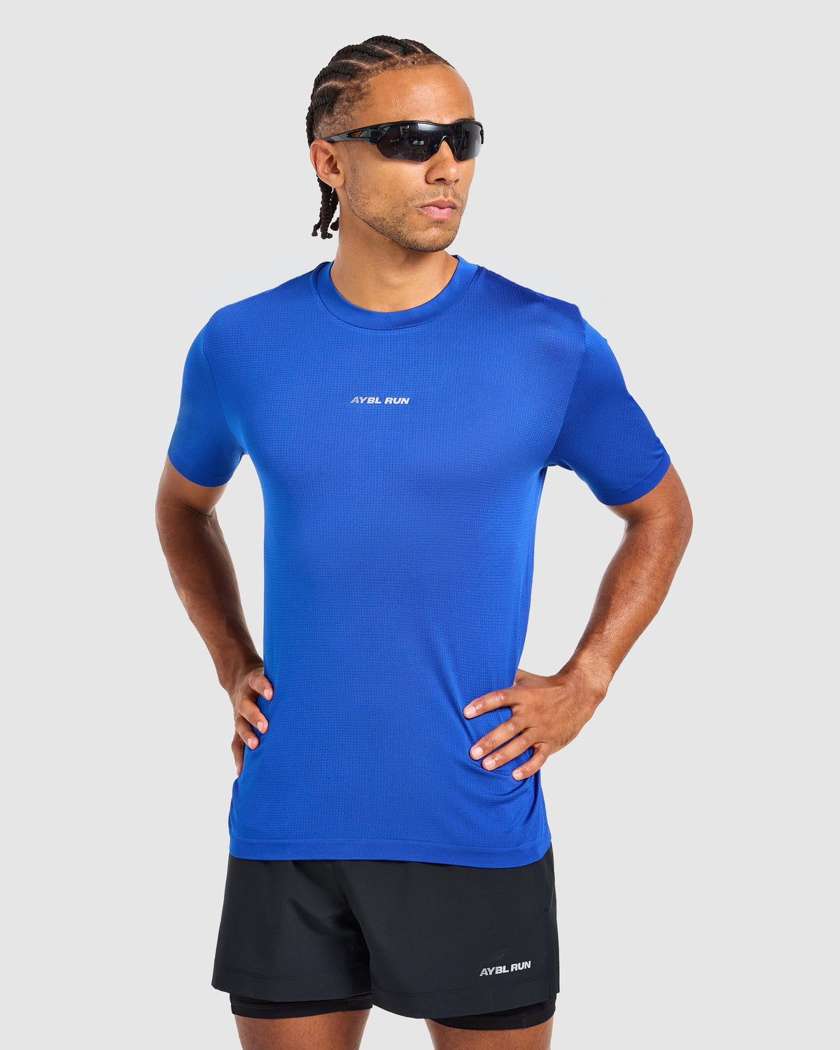 Run Seamless T Shirt - Neon Cobalt