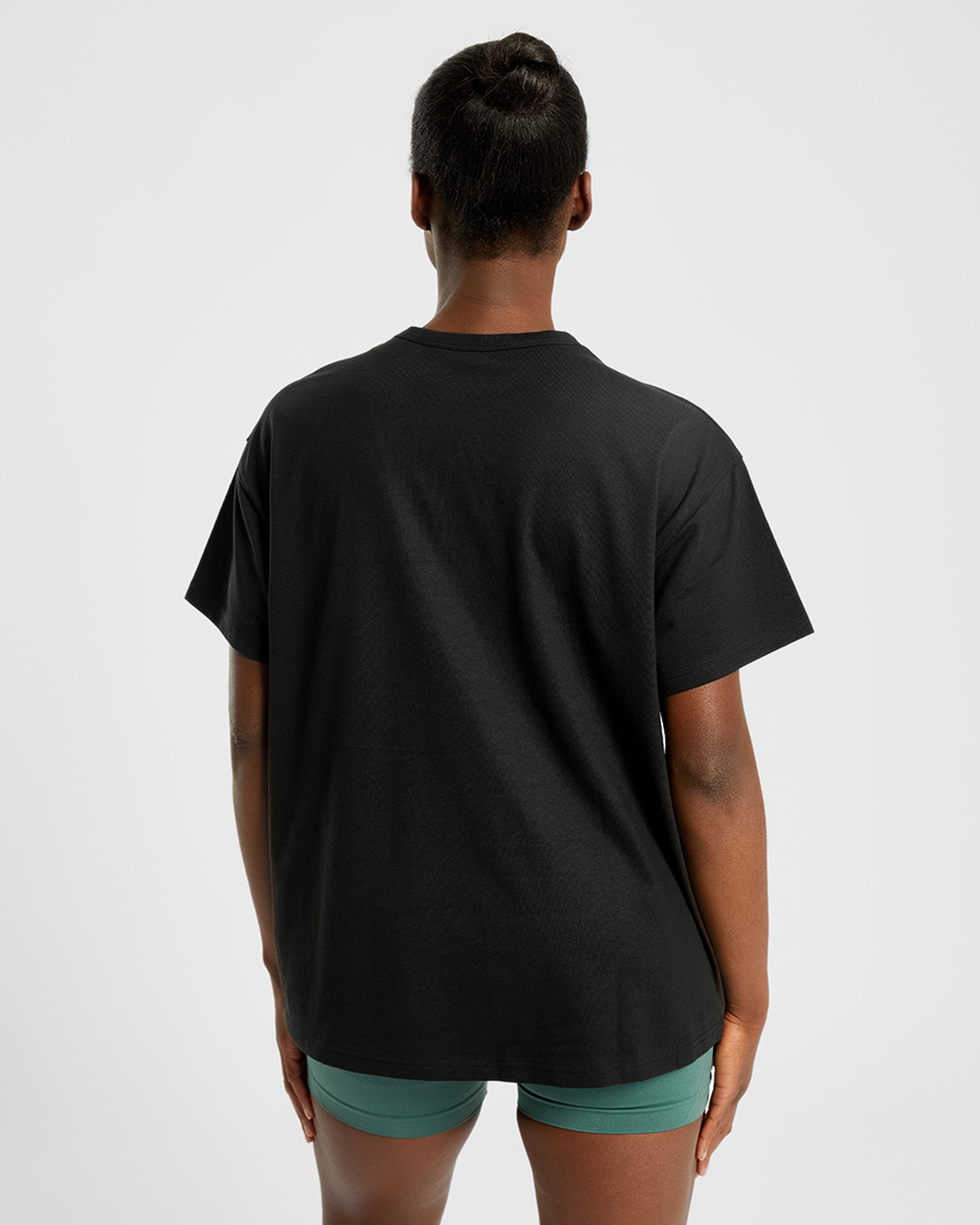 Varsity Oversized T Shirt - Black