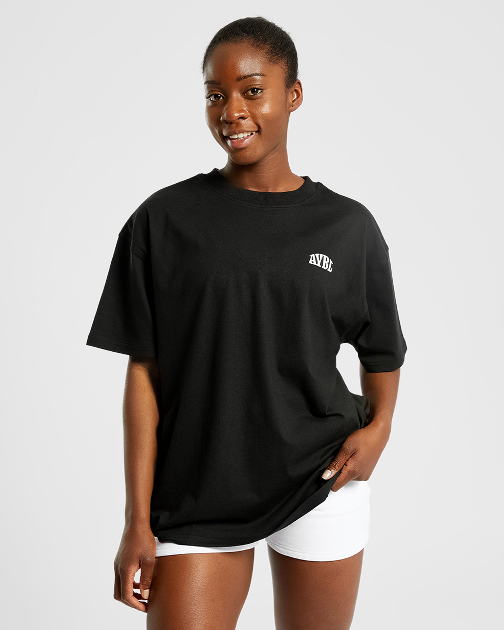 Mind Over Matter Oversized T Shirt - Black