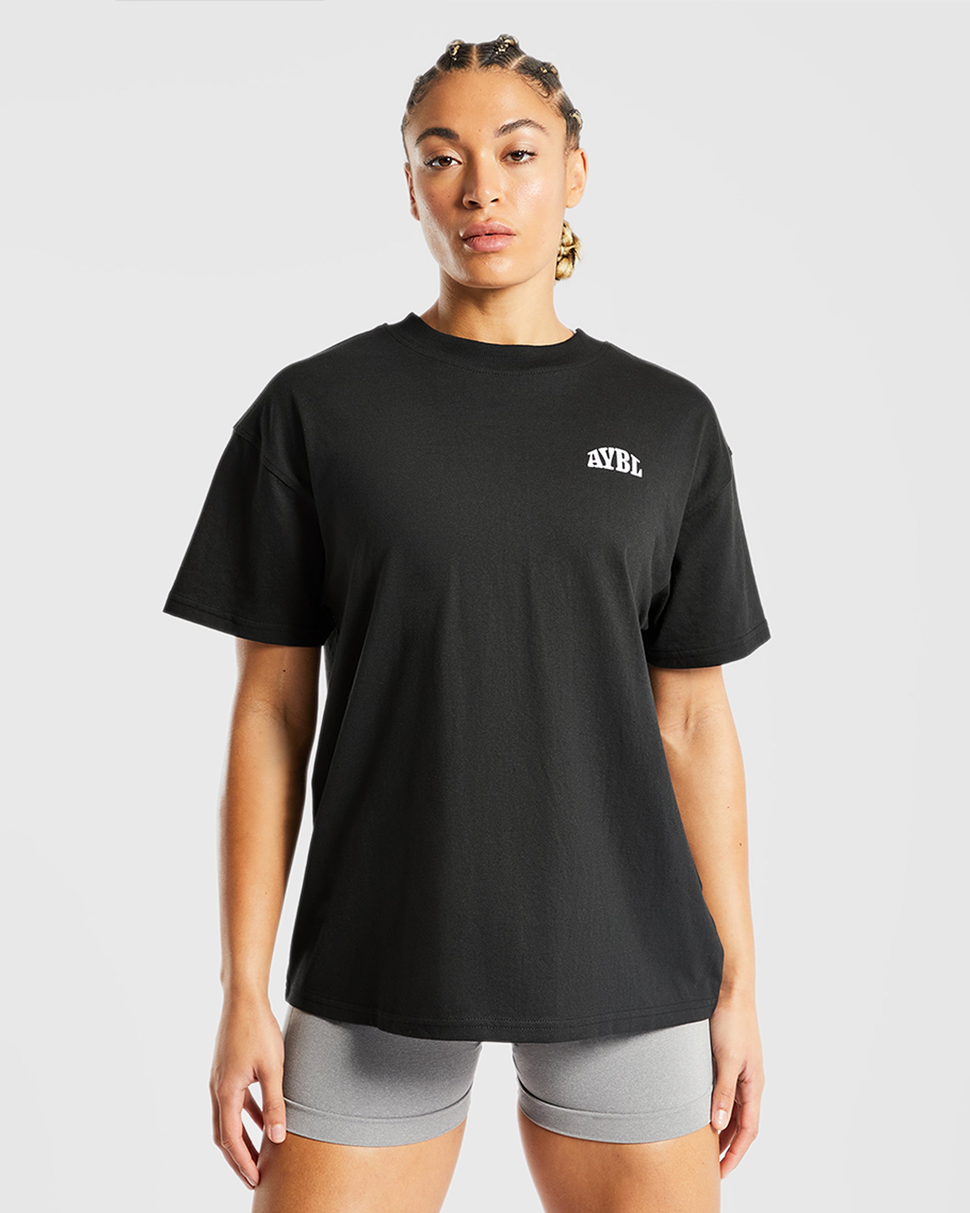 Believe Achieve Oversized T Shirt - Black