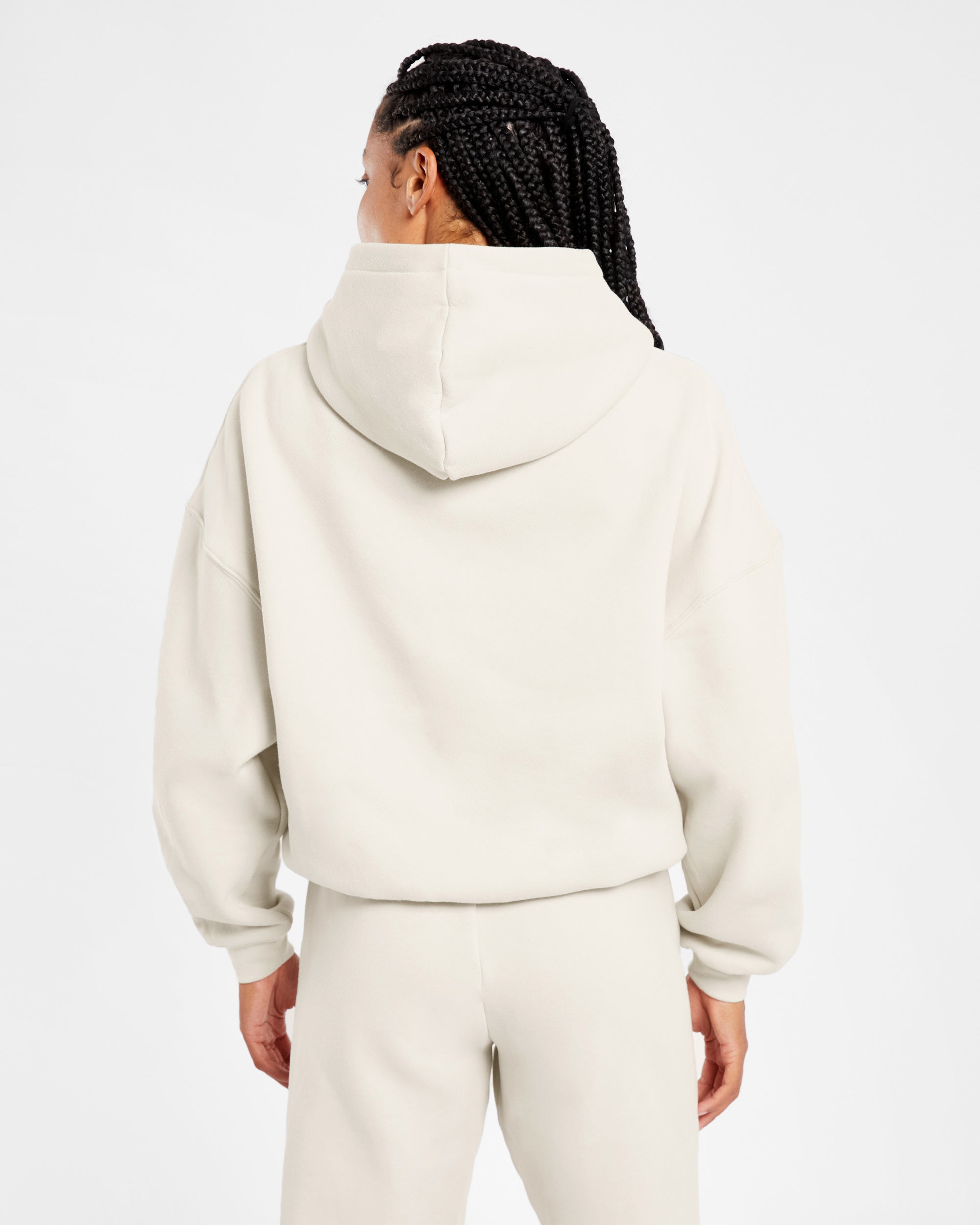 Varsity Oversized Hoodie - Sand