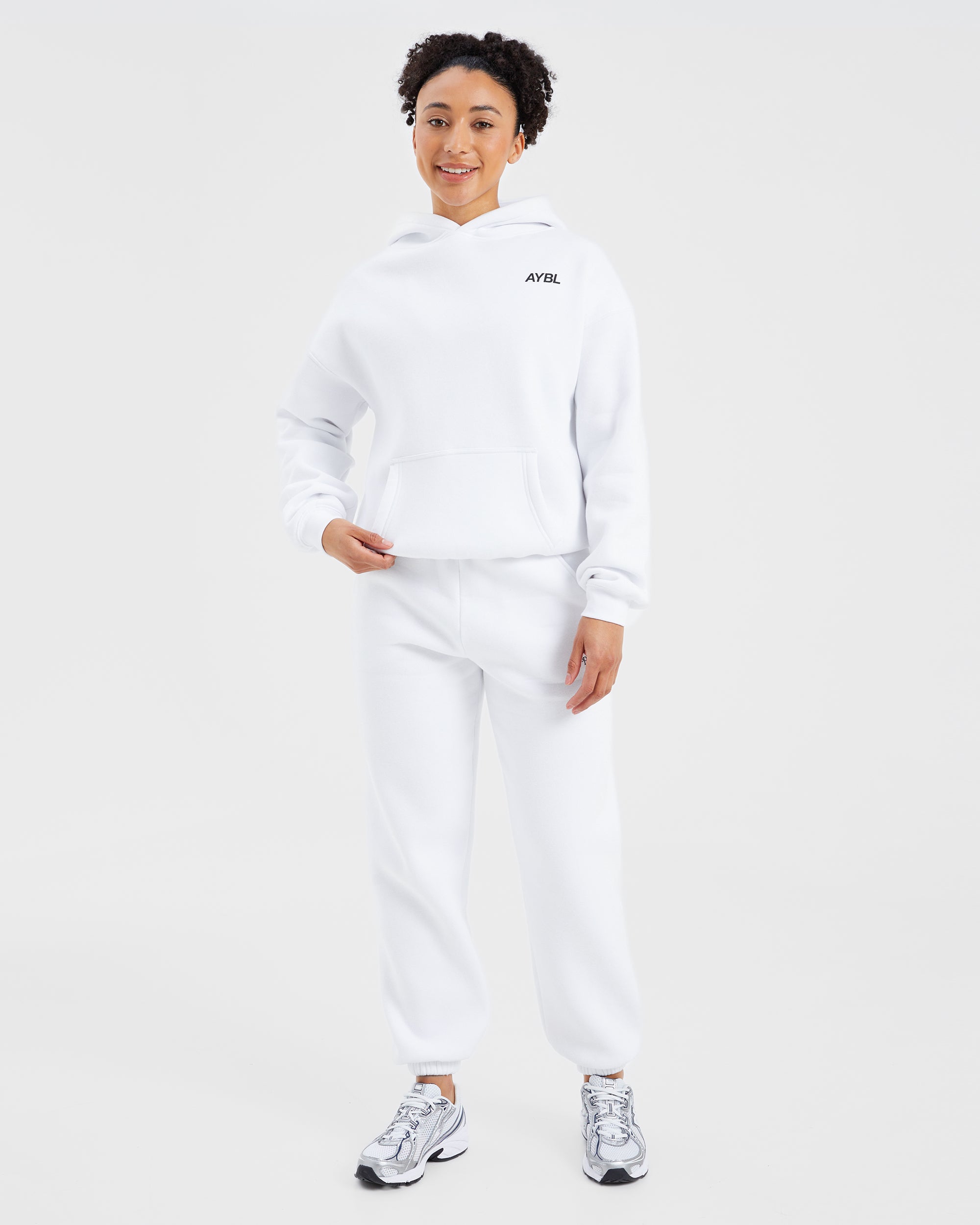 AYBL Sports Club Oversized Joggers - White