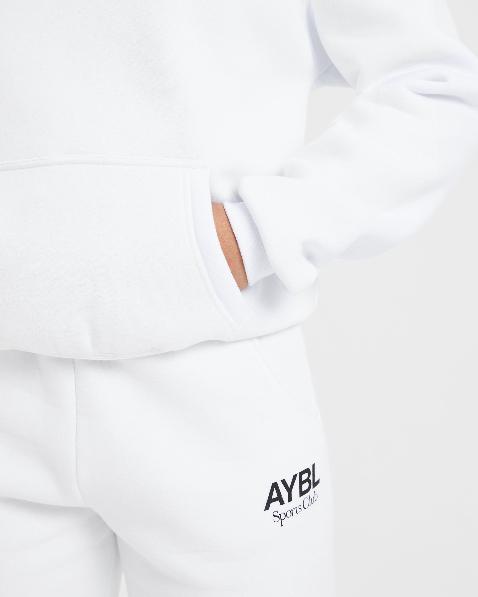 AYBL Sports Club Oversized Joggers - White