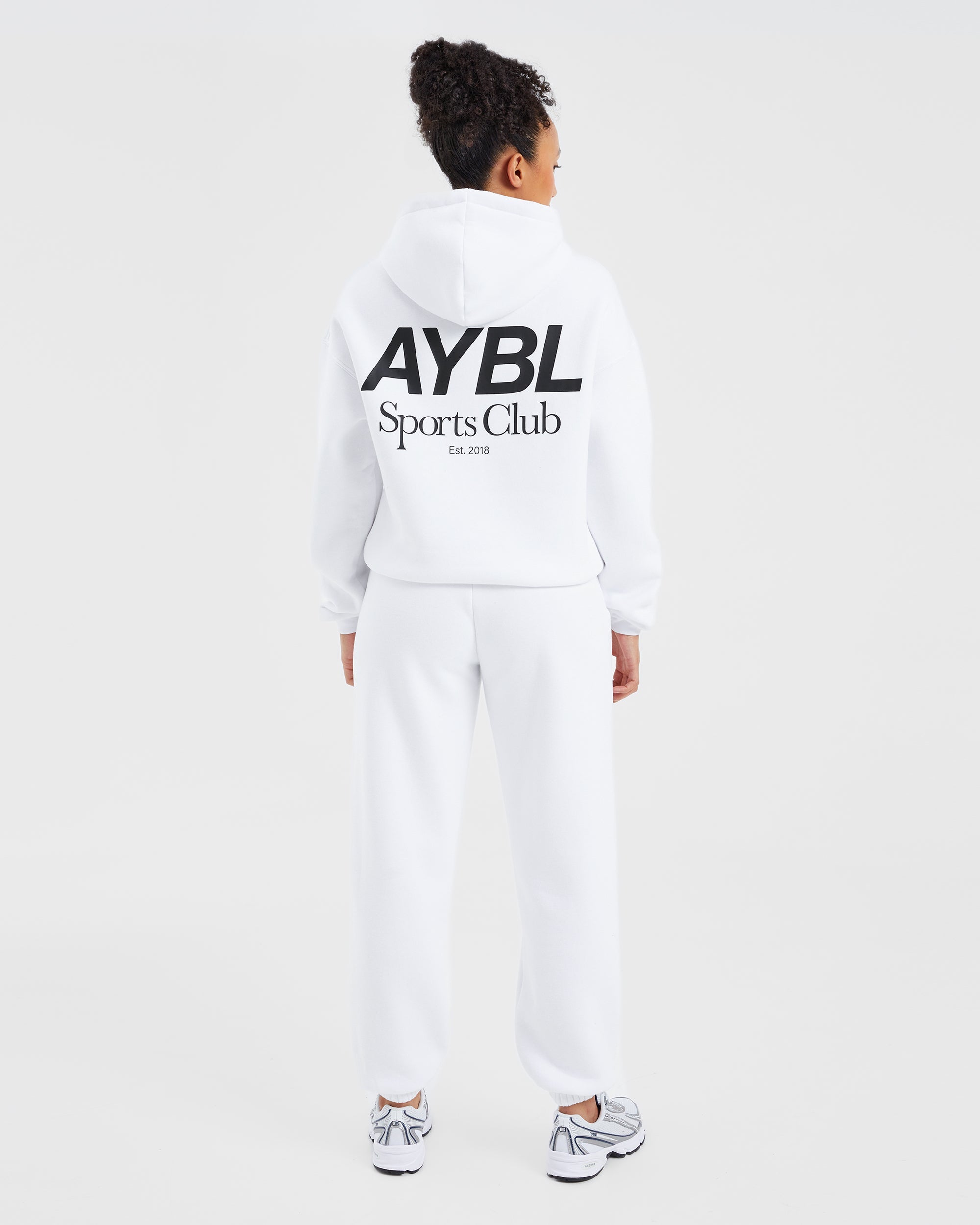 AYBL Sports Club Oversized Joggers - White