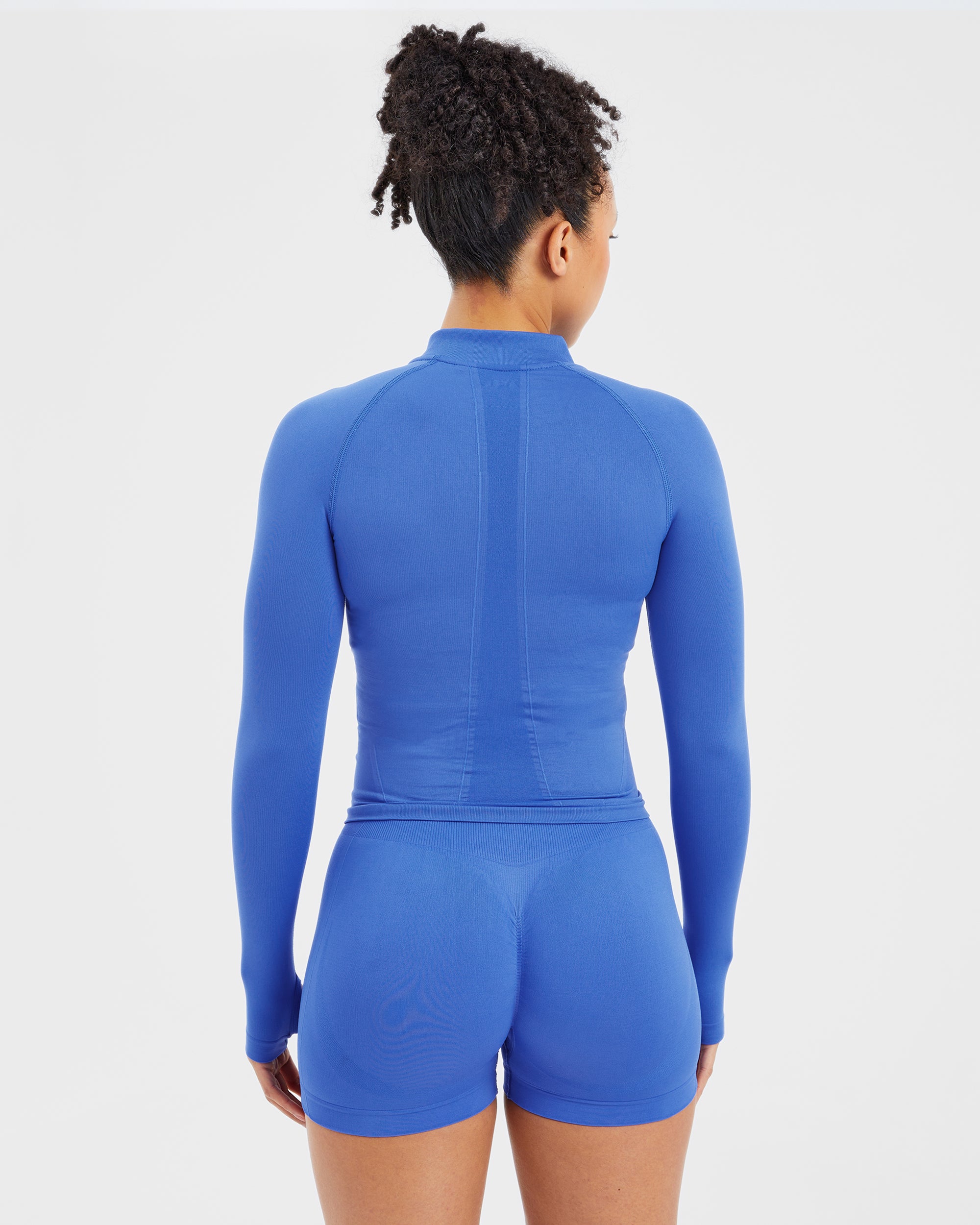 Empower Seamless Full Zip Jacket - Cobalt