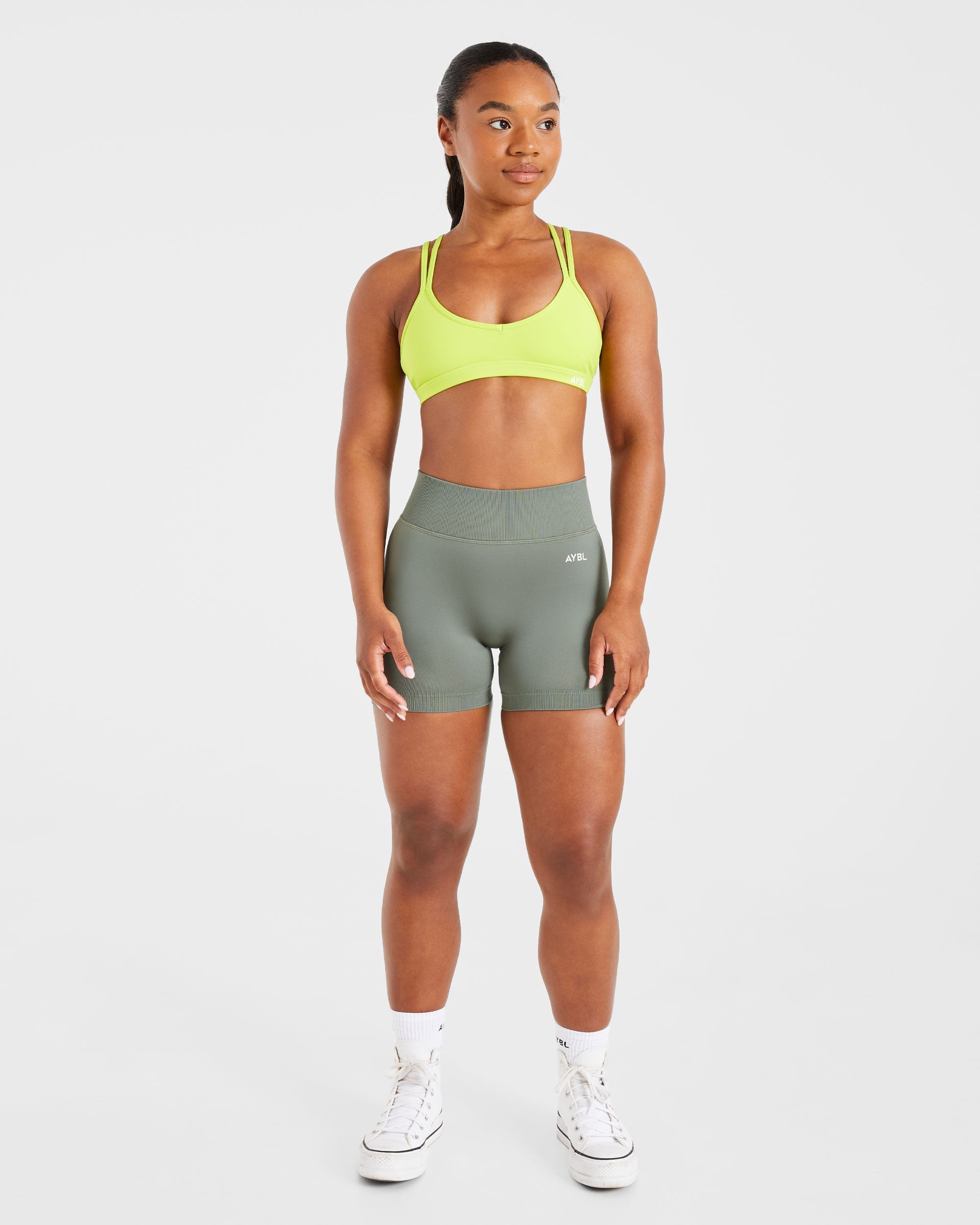 Essential Strappy Sports Bra - Black