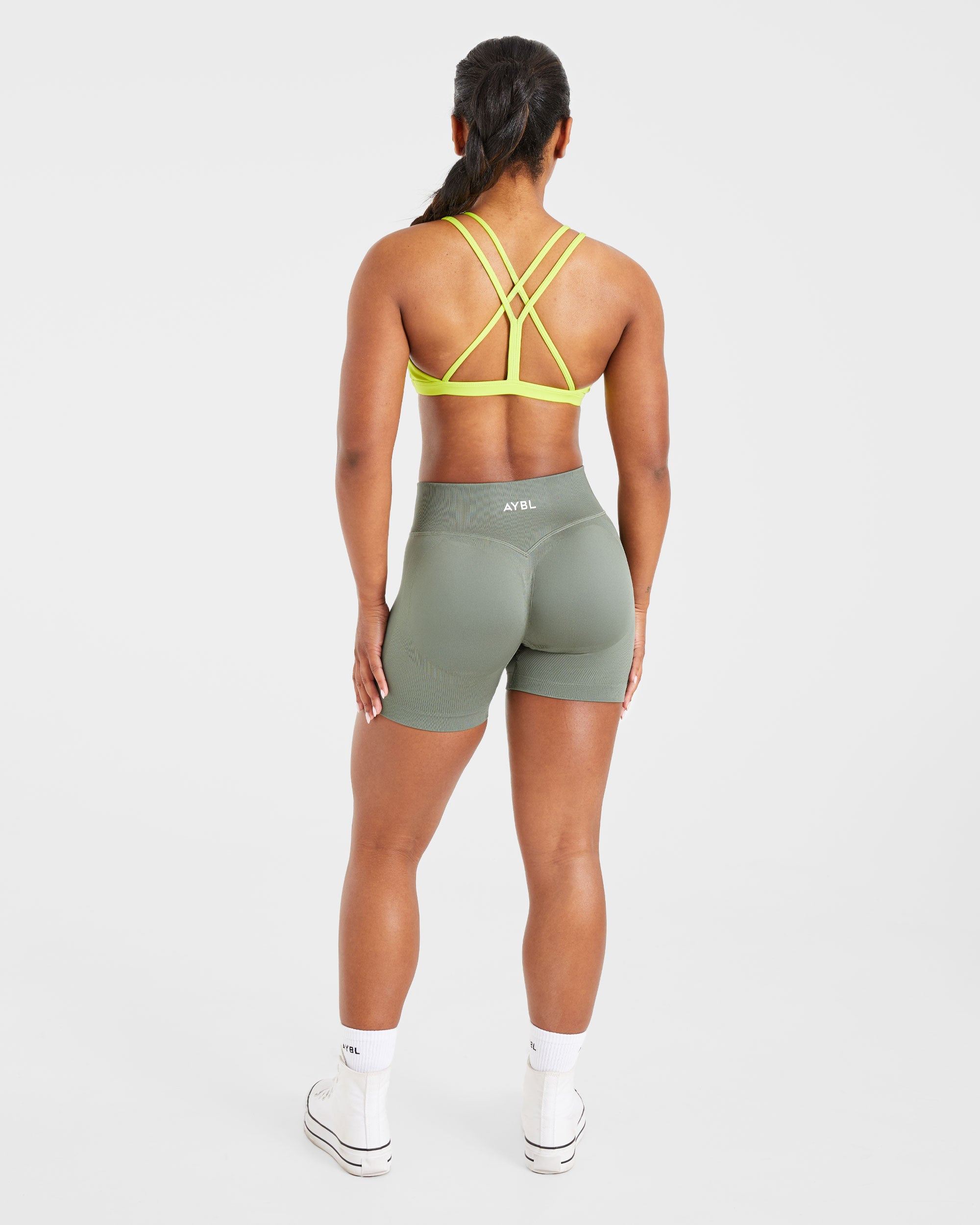 Essential Strappy Sports Bra - Black