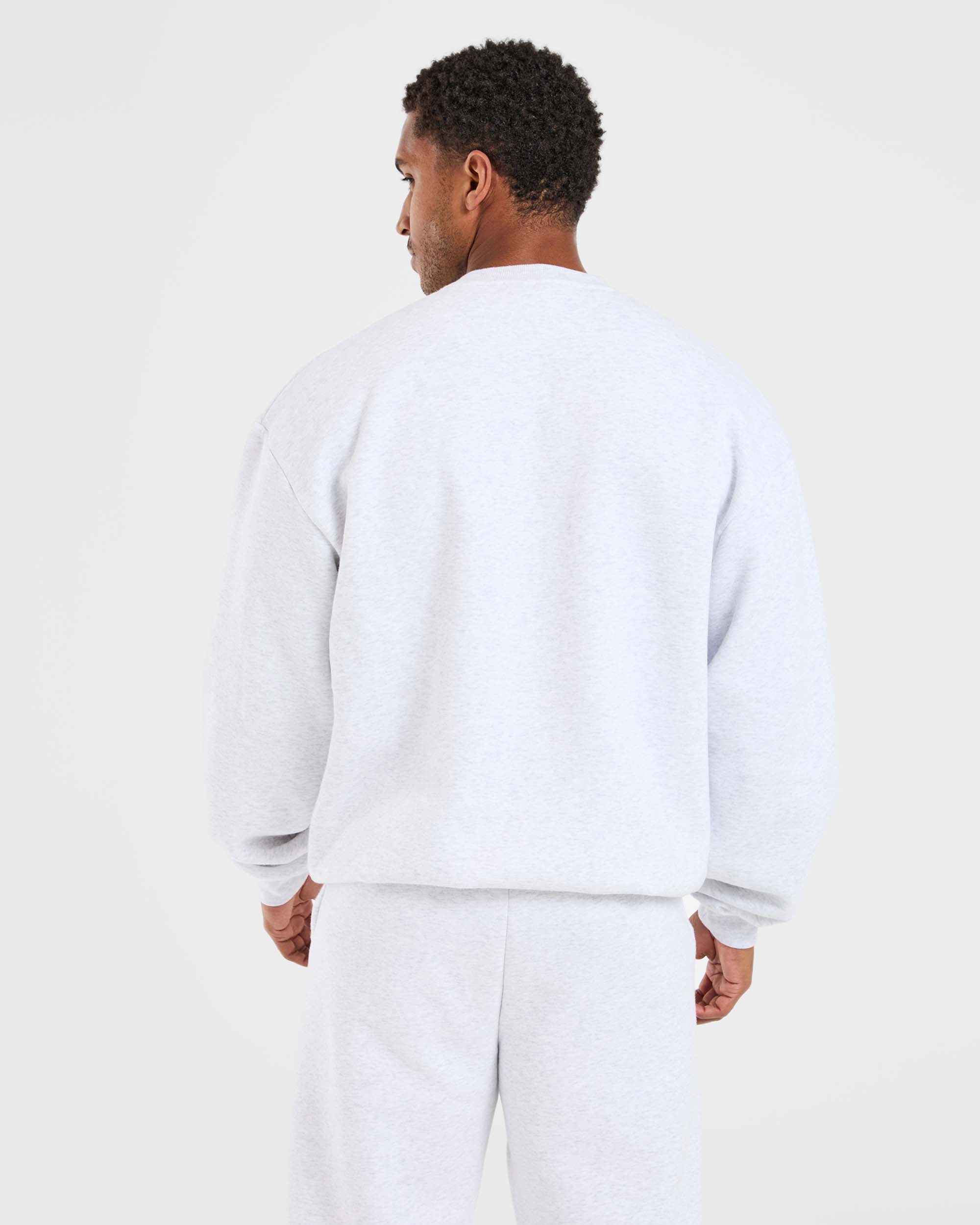 Academy Oversized Sweater - Grey Marl