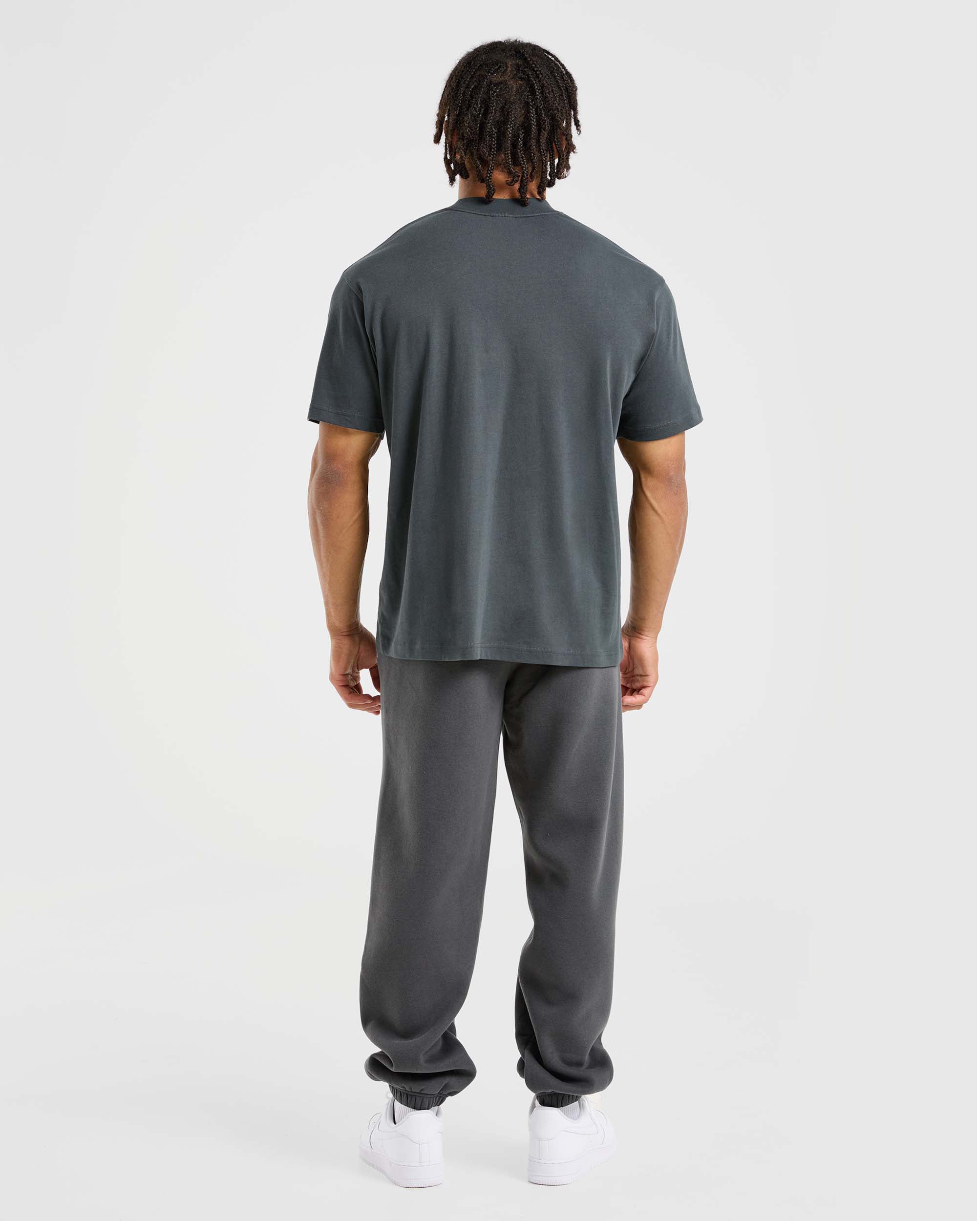 Athletics Oversized Joggers - Charcoal