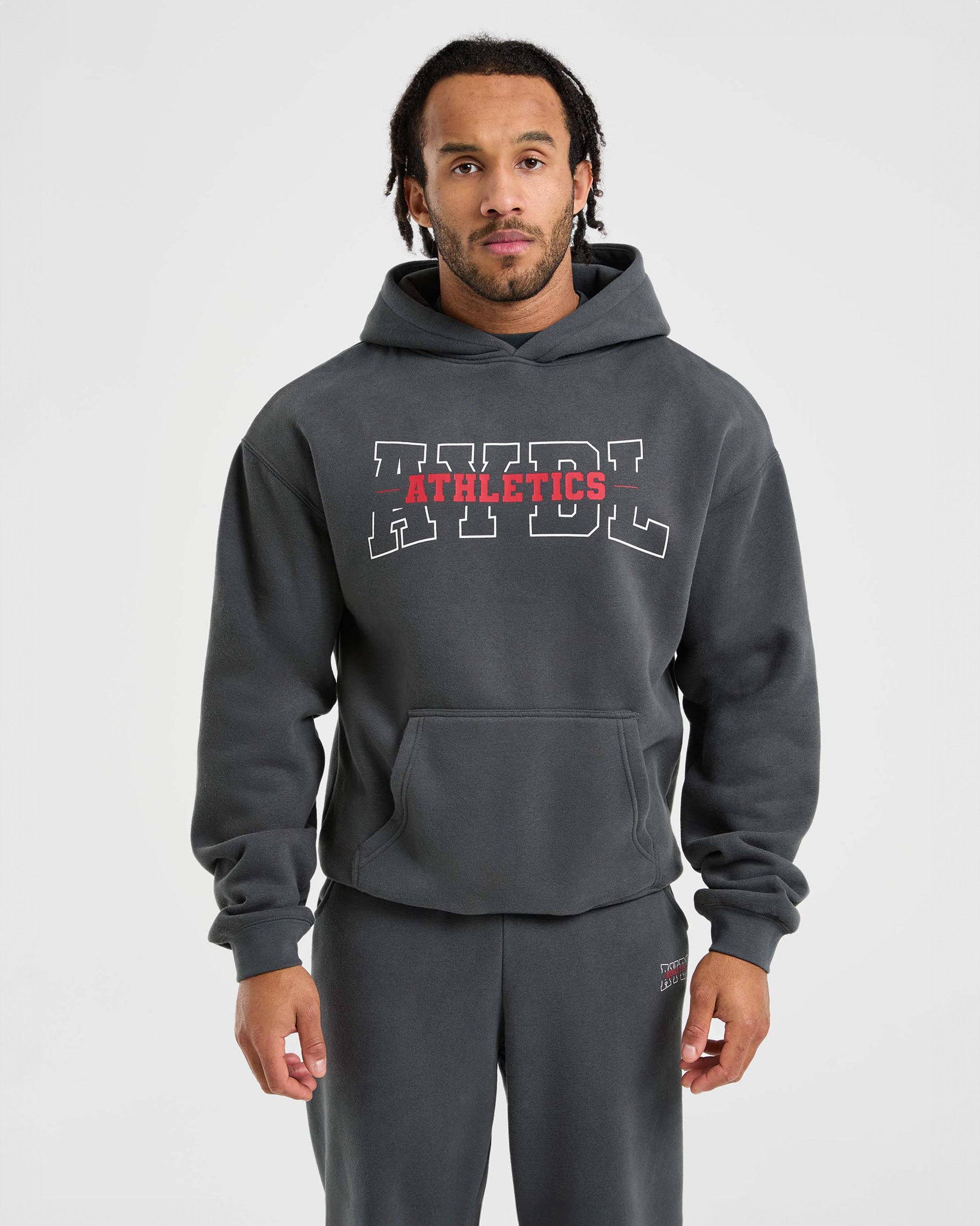 Athletics Oversized Hoodie - Charcoal