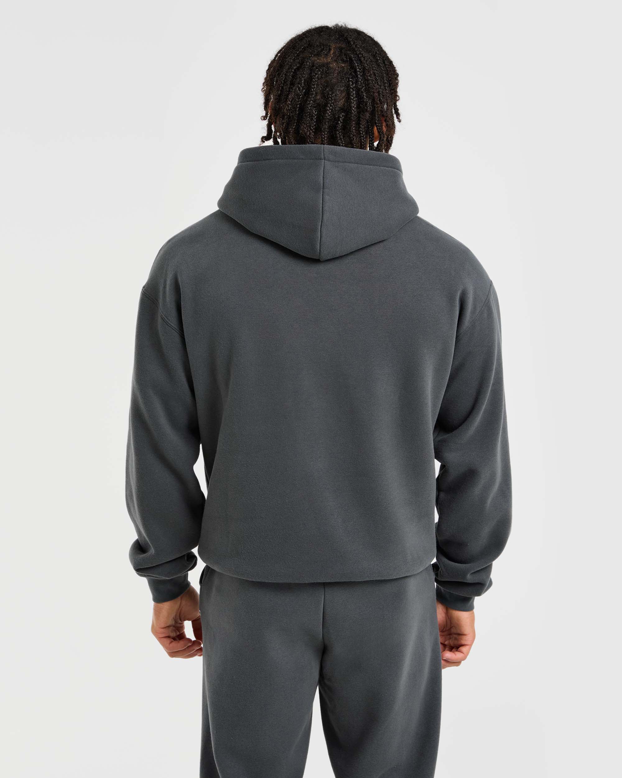 Athletics Oversized Hoodie - Charcoal