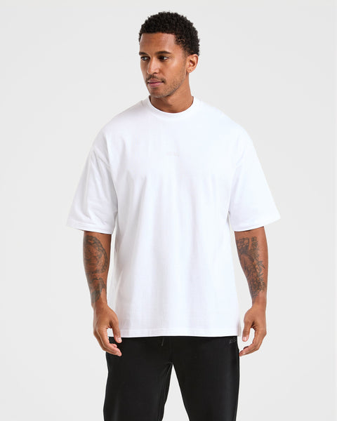 ◆as if calie◆ LACE HEART OVERSIZED TSHIRT WHITE CA24AST003 COMME des GARCONS PLAY Long Heart Printing Short Sleeve