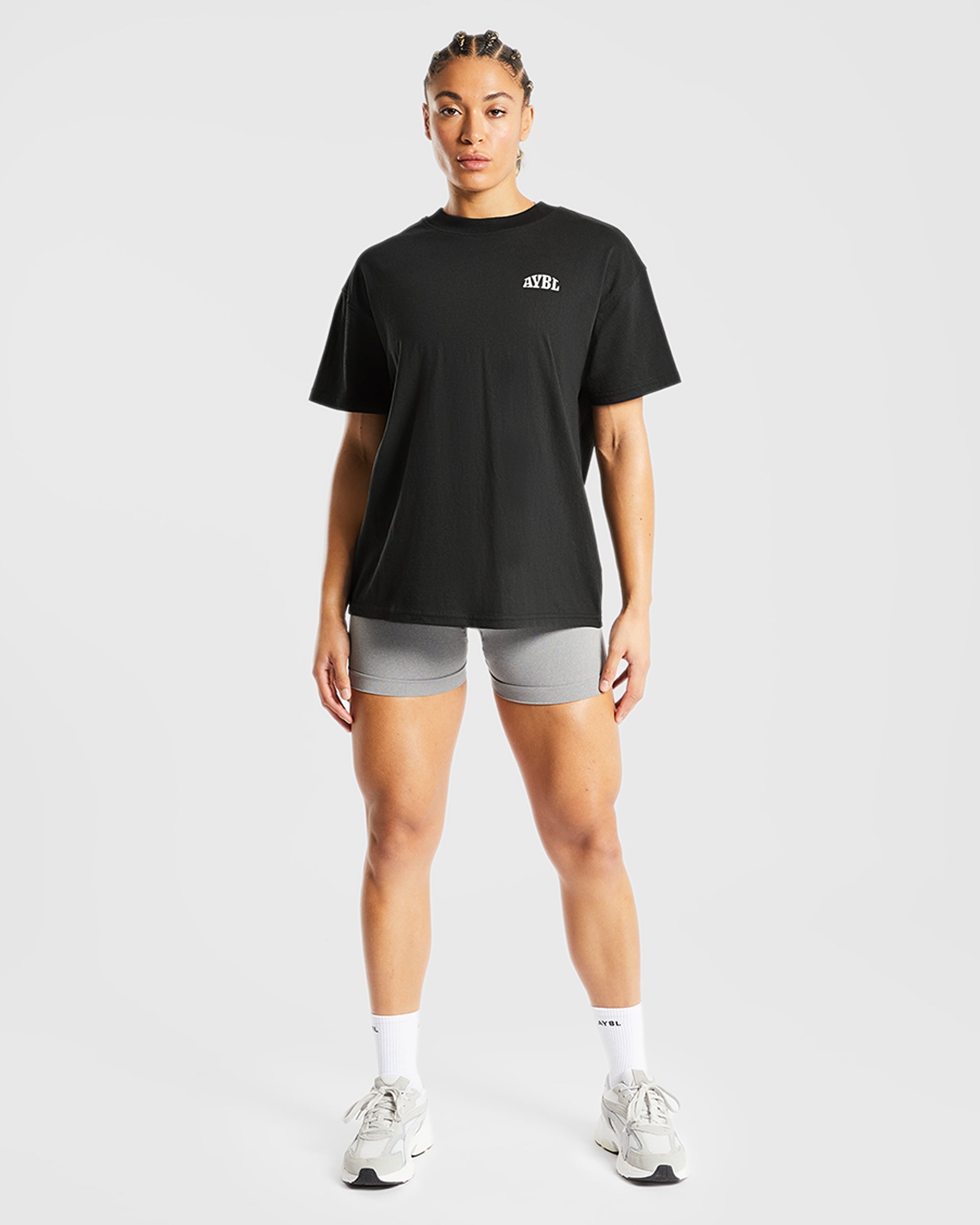 Believe Achieve Oversized T Shirt - Black