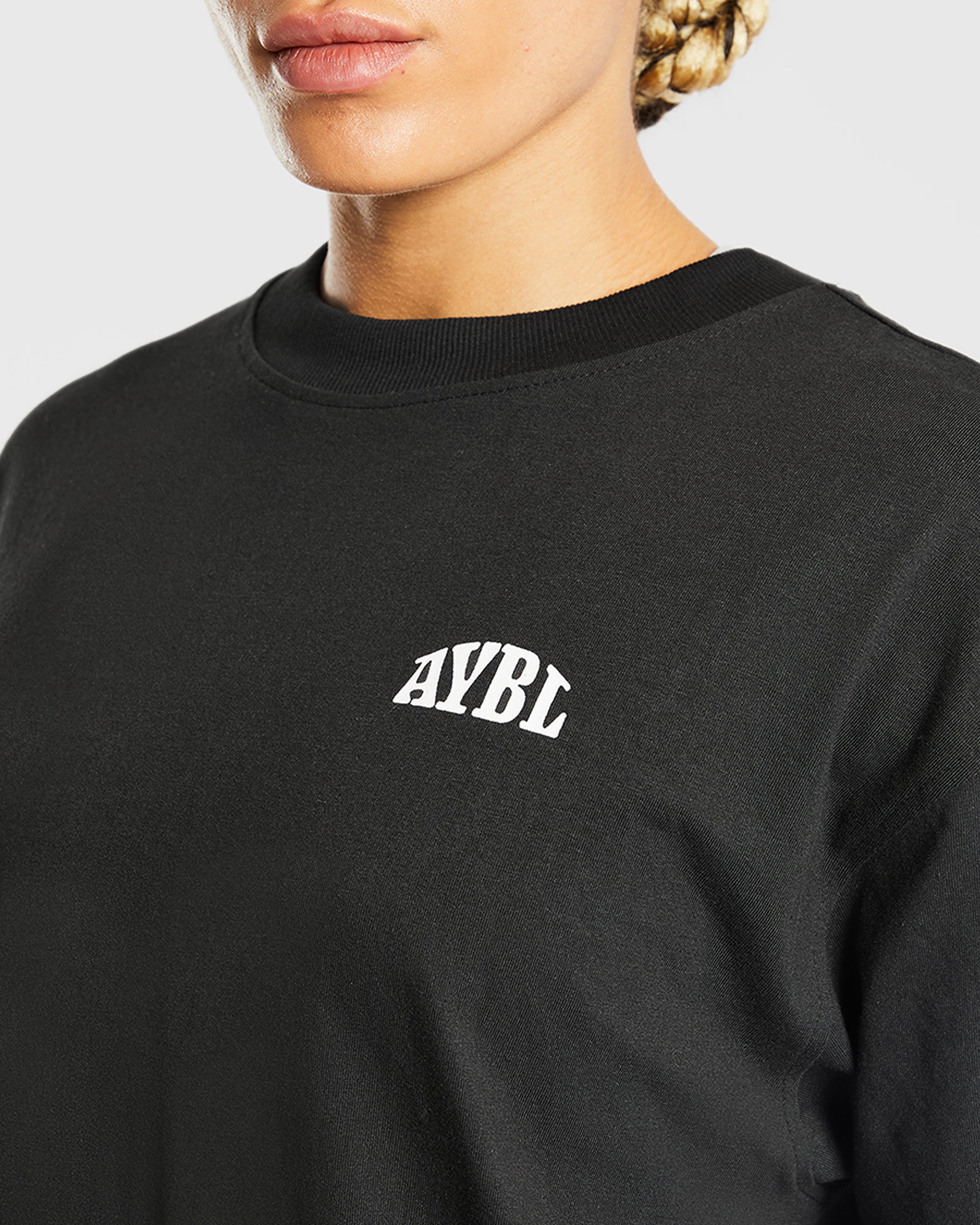 Believe Achieve Oversized T Shirt - Black