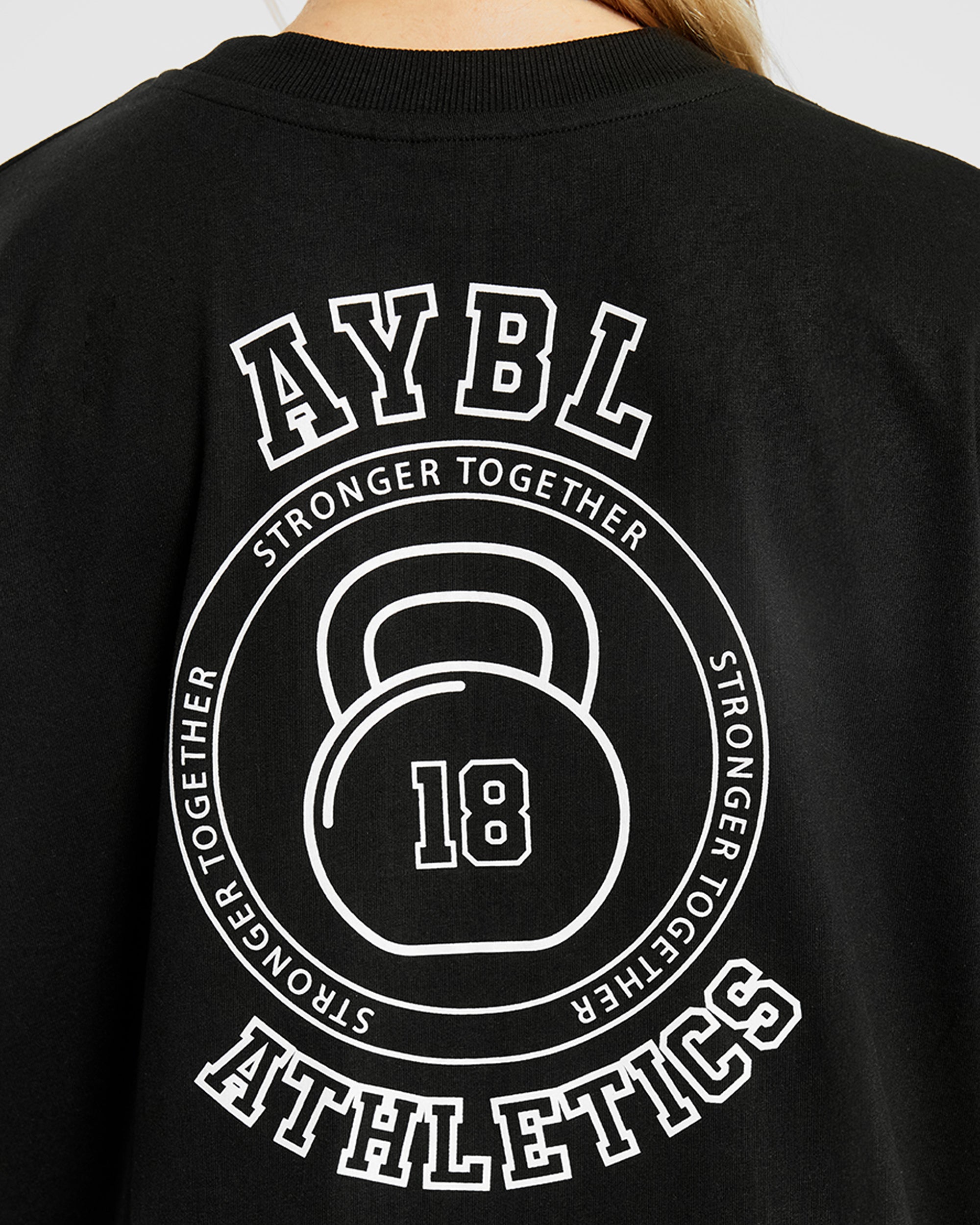 Athletics Kettlebell Oversized T Shirt - Black