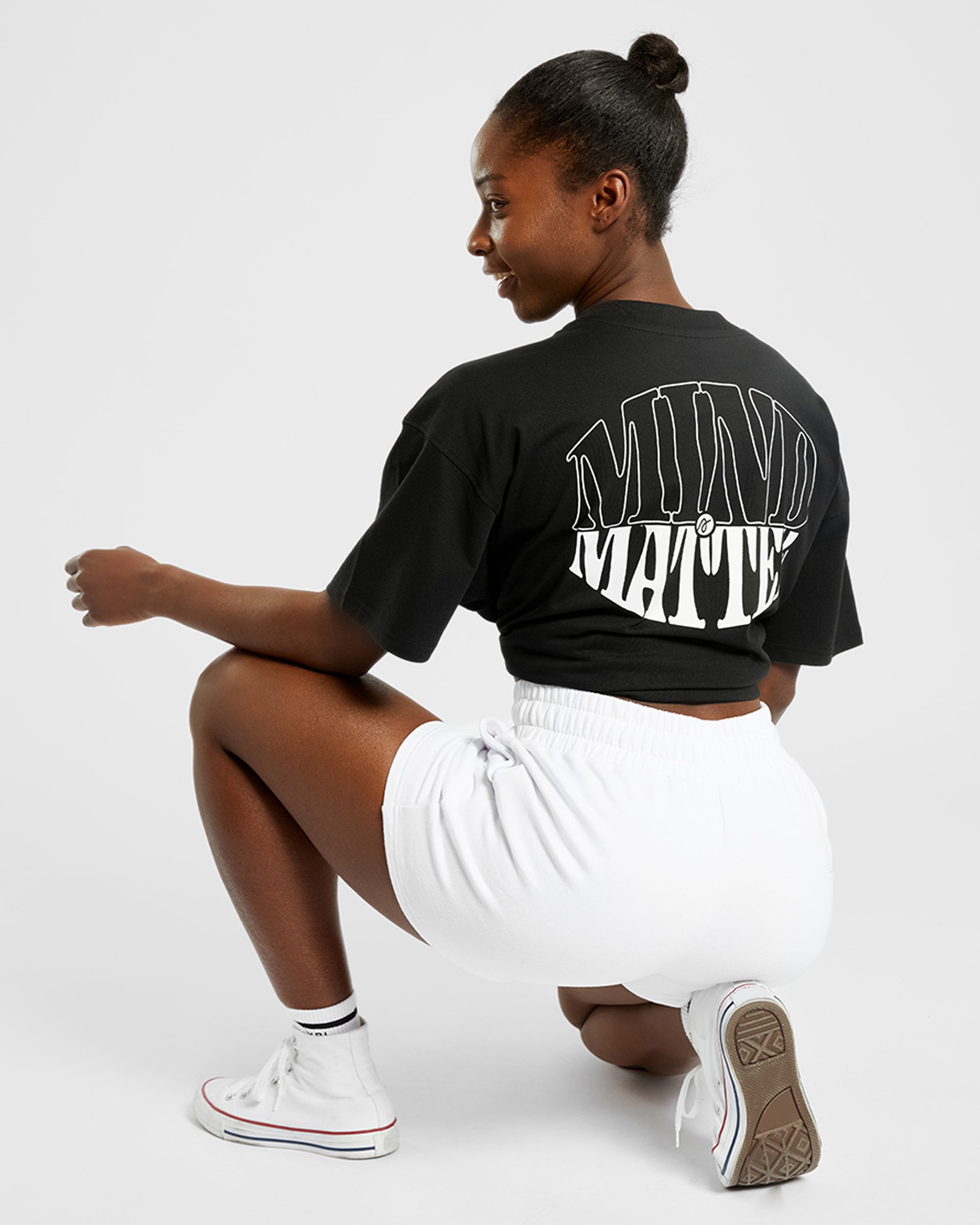 Mind Over Matter Oversized T Shirt - Black