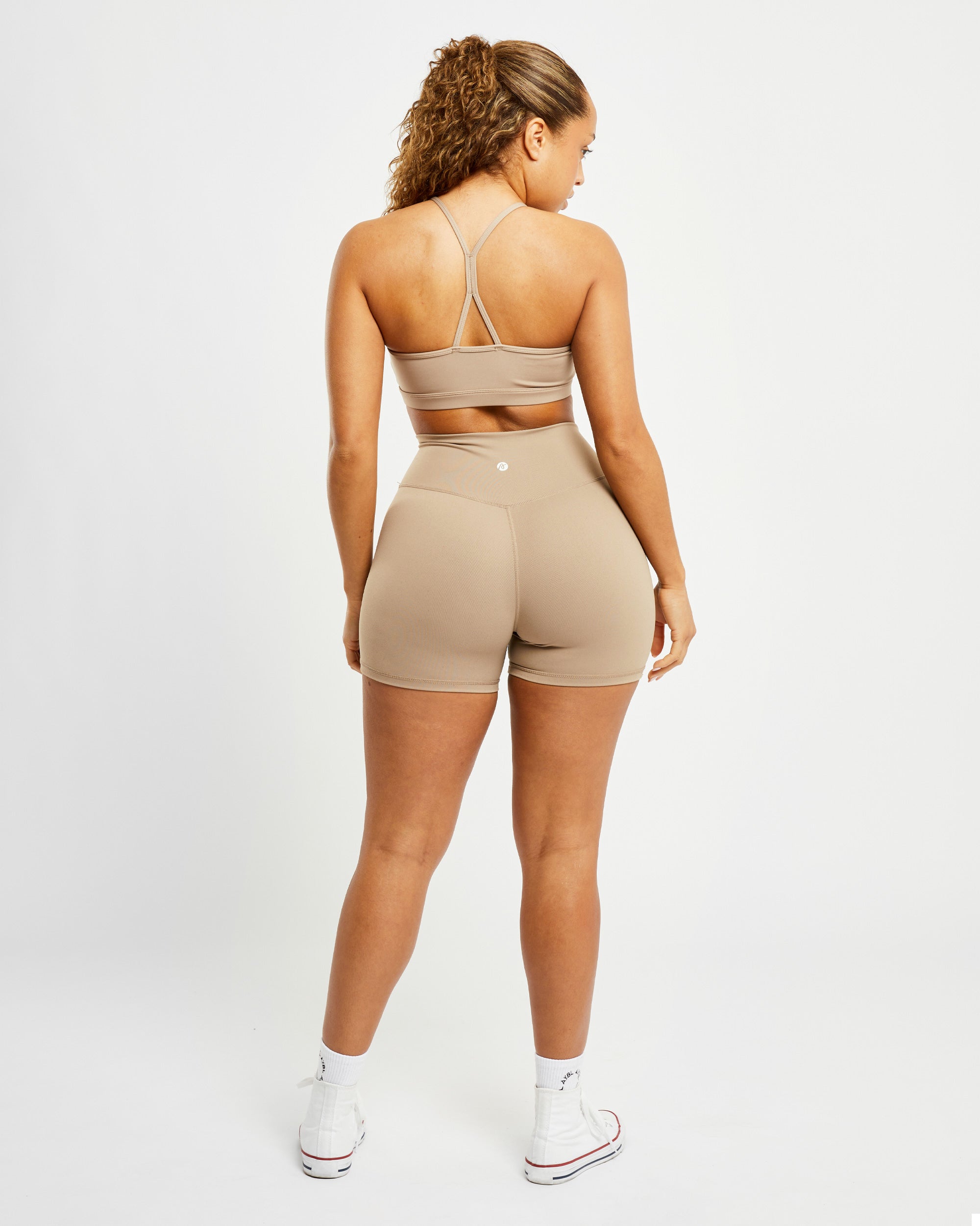 Essential Ruched Sports Bra - Mocha