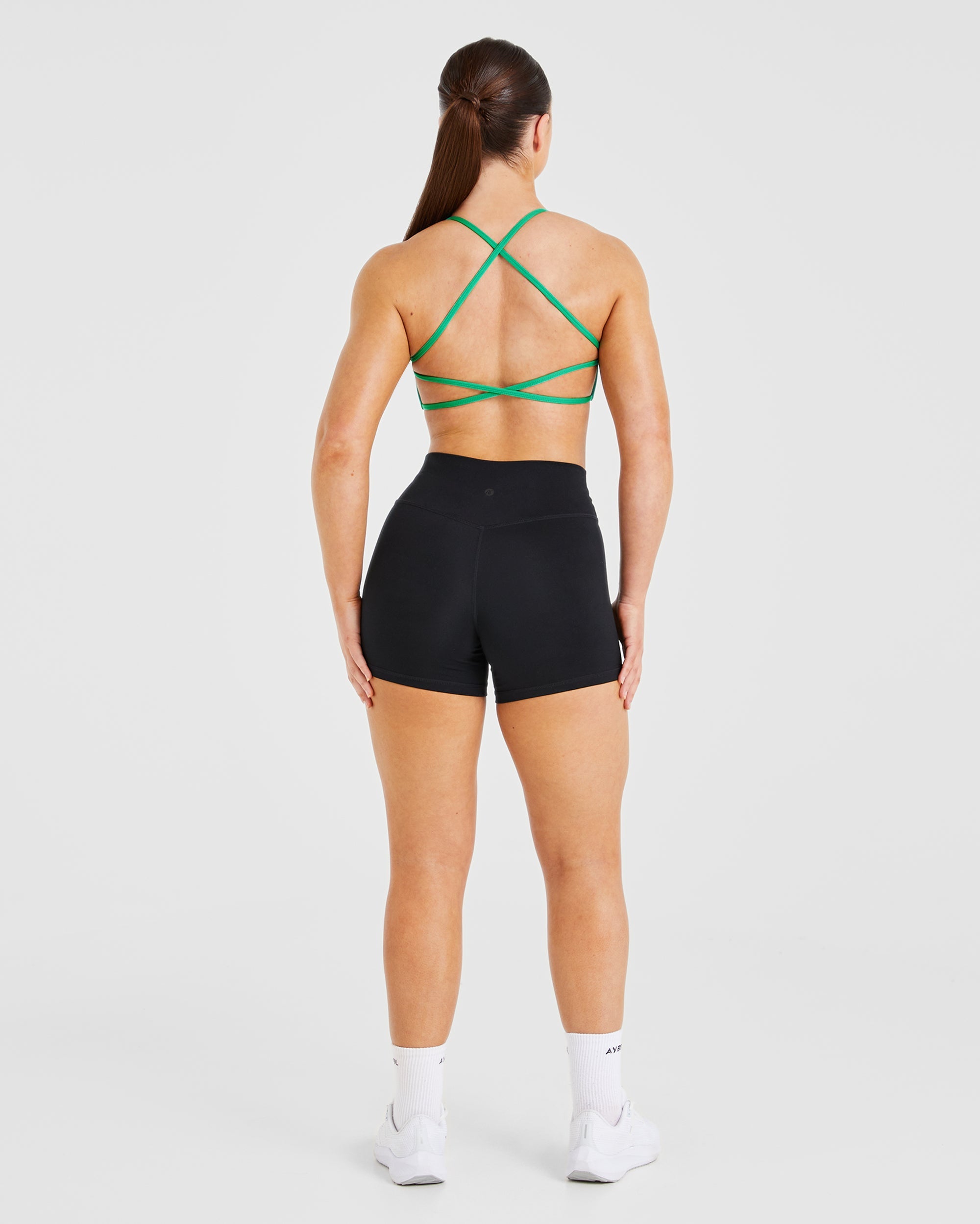 Essential Crossback Sports Bra - Emerald Green