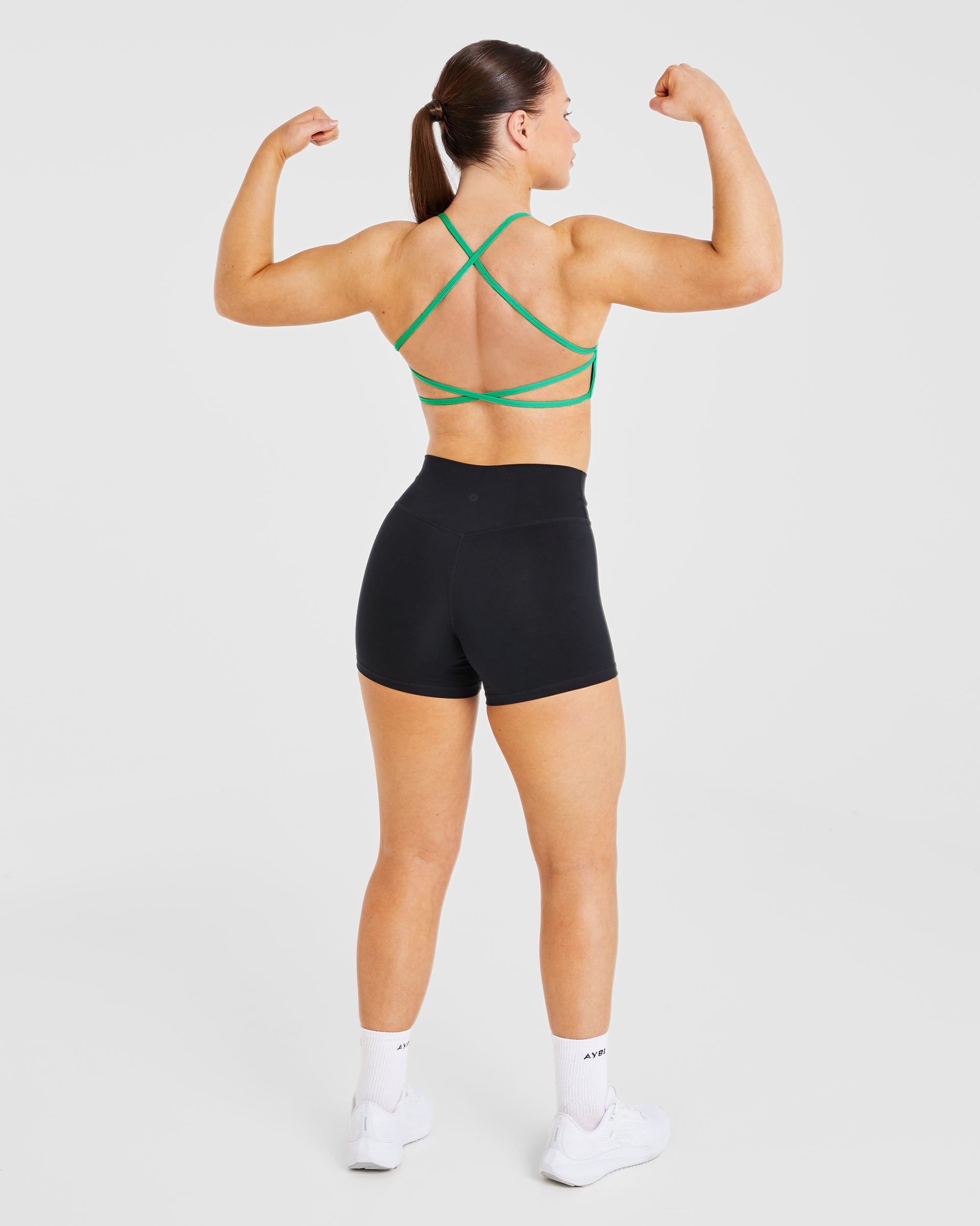 Essential Crossback Sports Bra - Emerald Green