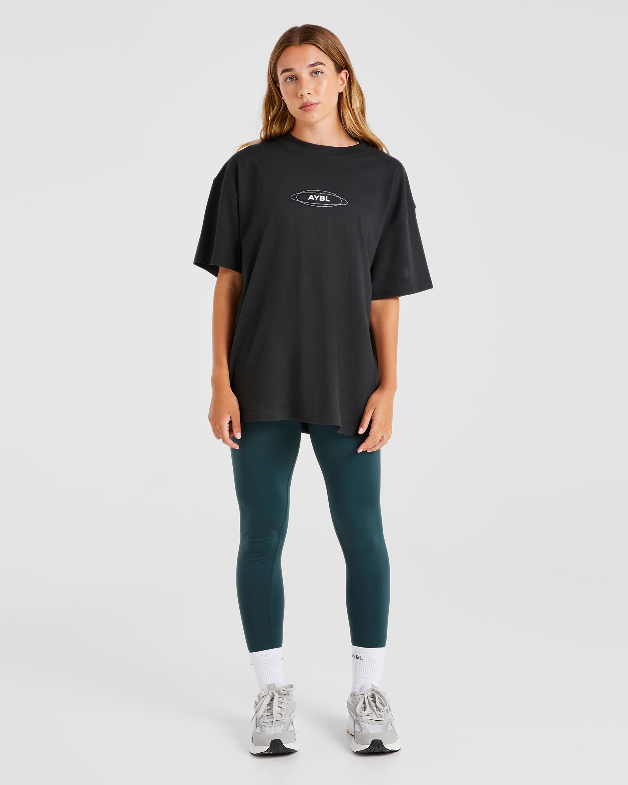 AYBL Cosmic Oversized T Shirt - Black