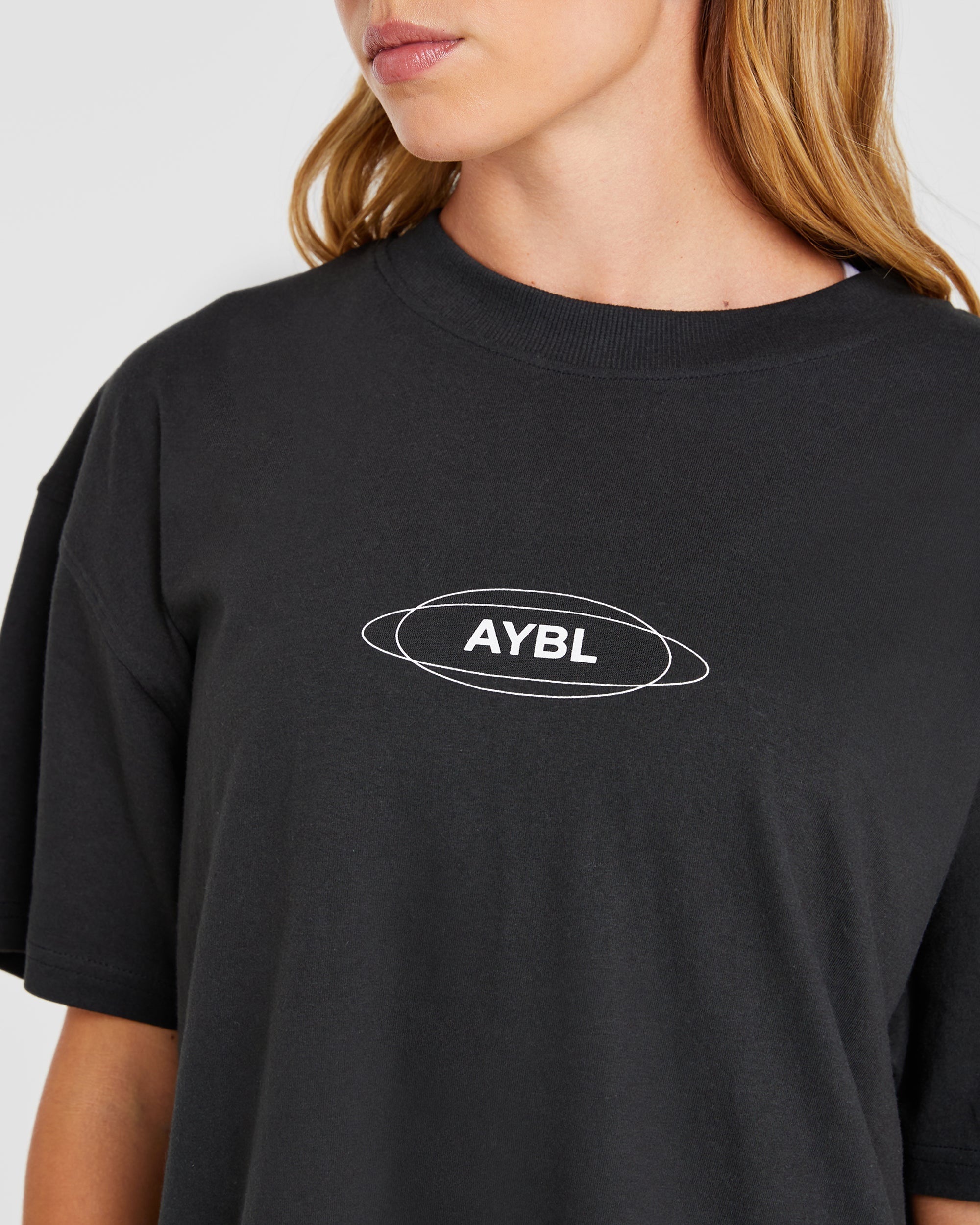 AYBL Cosmic Oversized T Shirt - Black