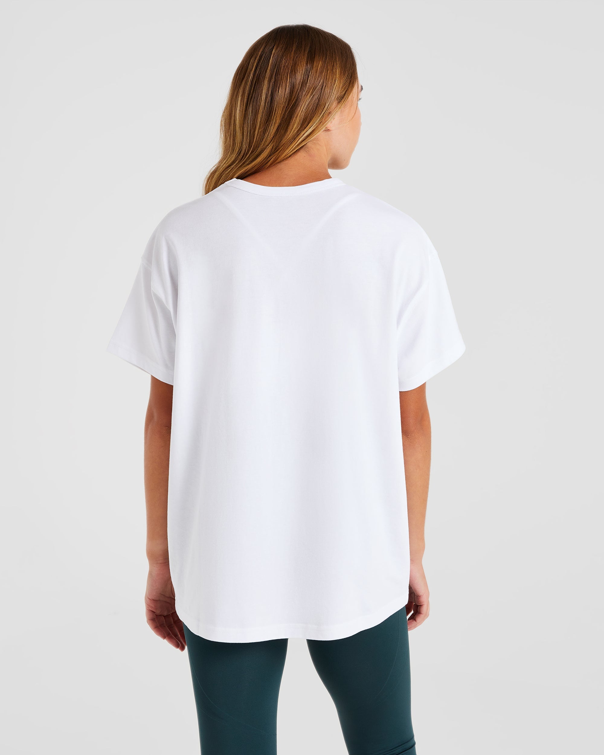 AYBL Script Oversized T Shirt - White