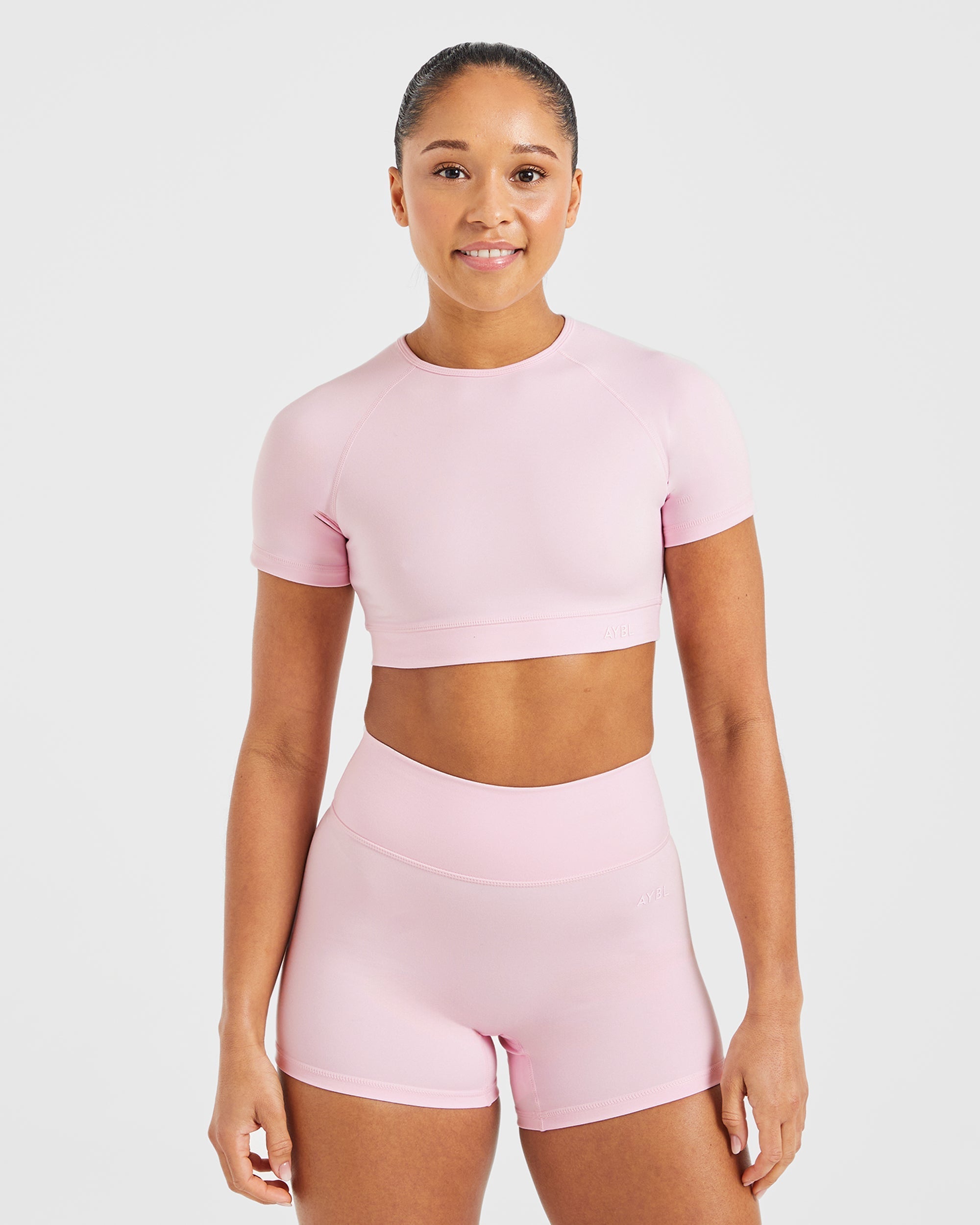 Staple Crop Top - Pastel Pink