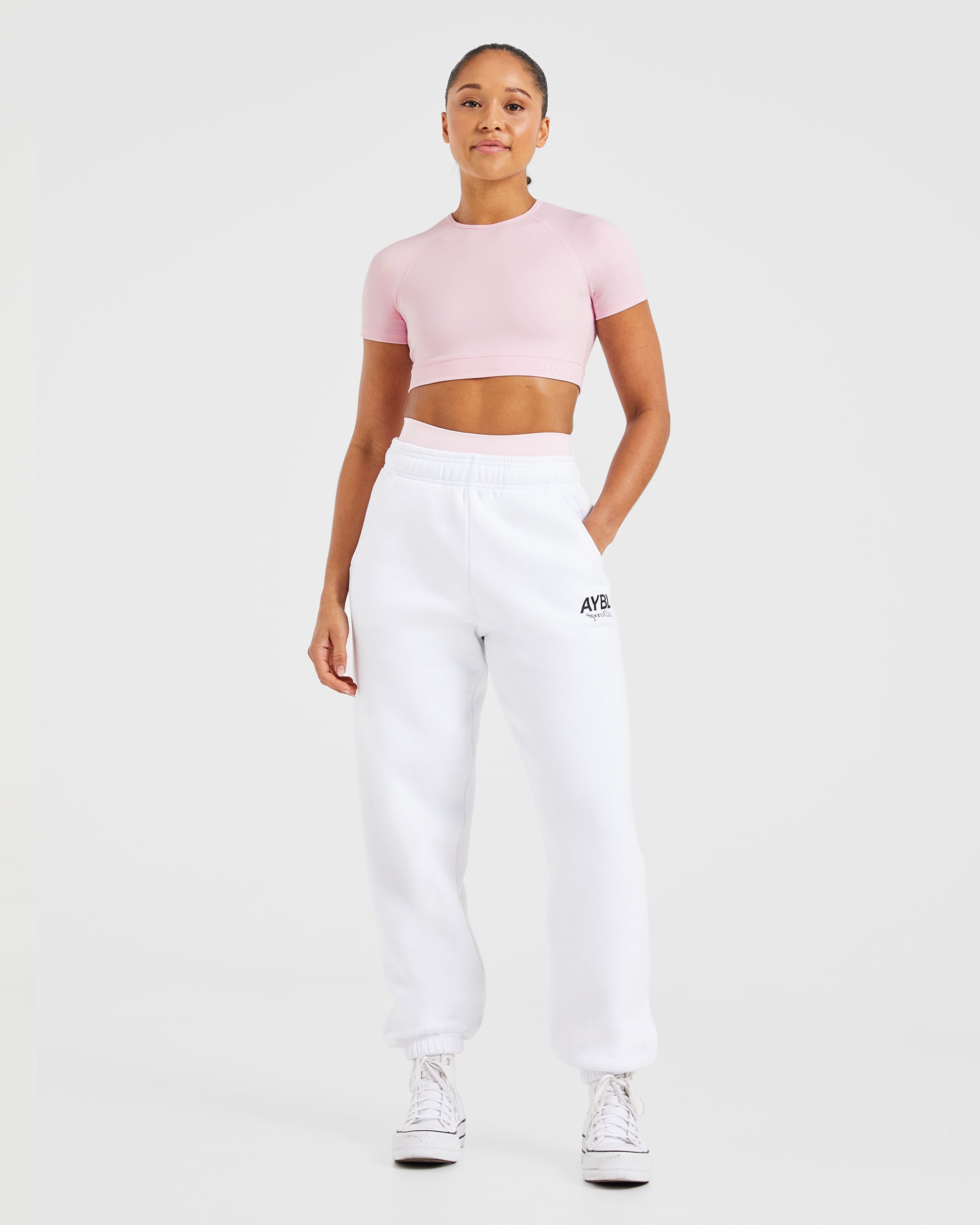 Staple Crop Top - Pastel Pink