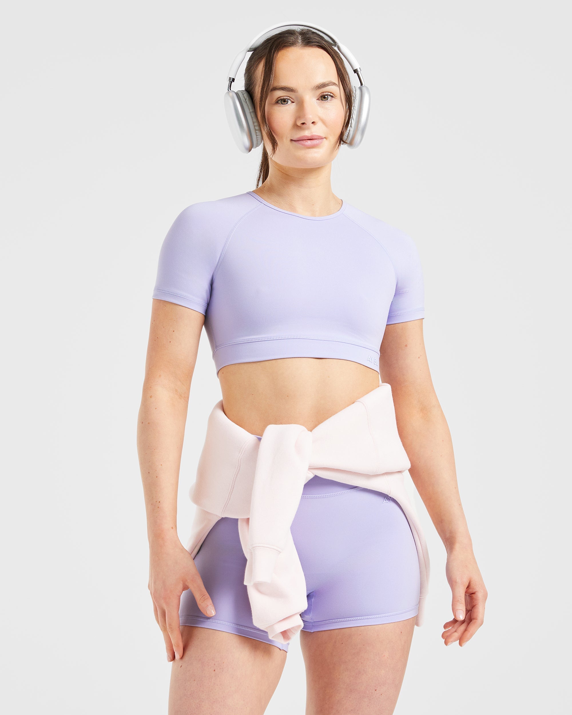 Staple Crop Top - Pastel Lavender